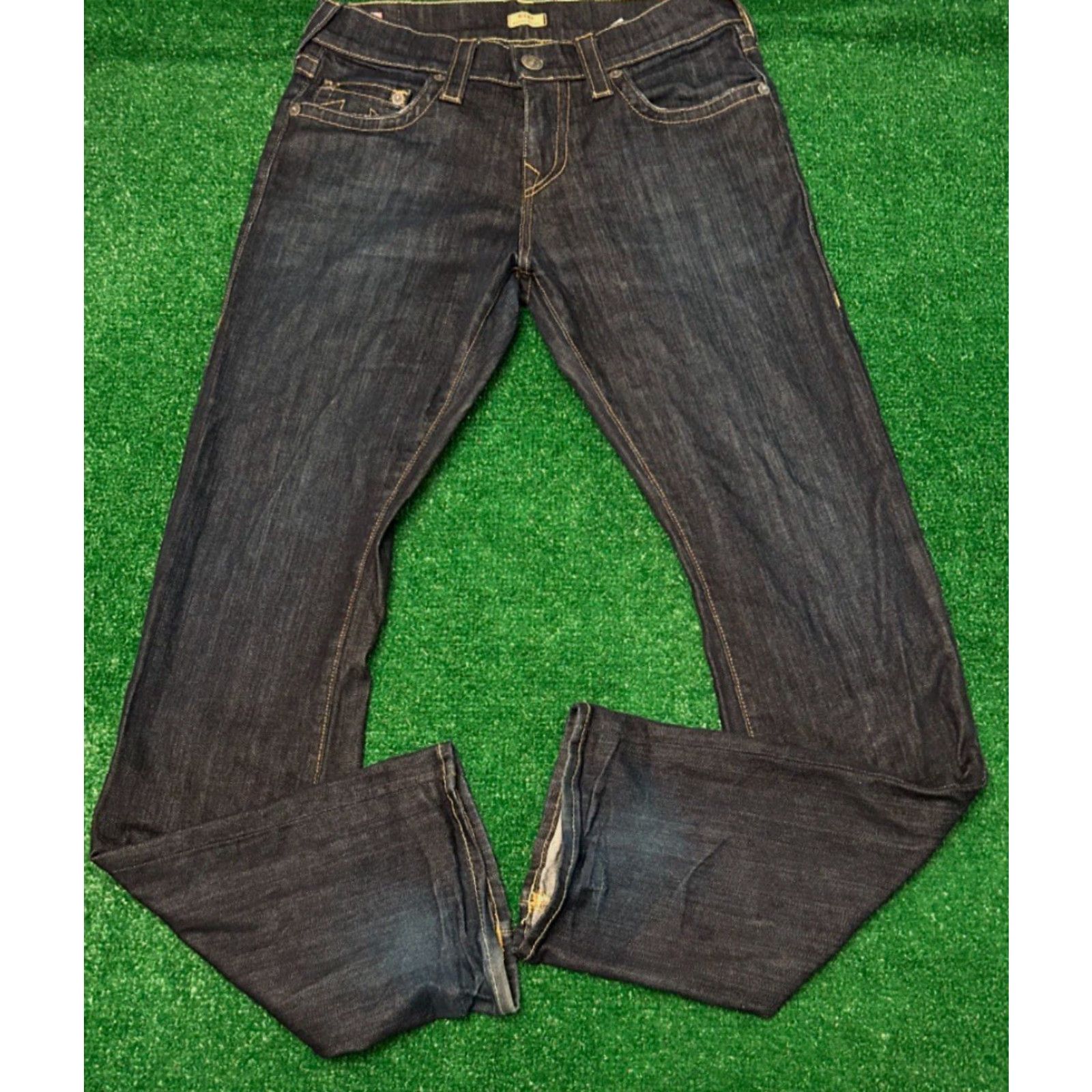 True Religion VINTAGE True Religion Jeans Ricky Relaxed Straight Mens 30 Jeans 30x33 Hip Hop USA Blue Size US 30 / EU 46 - 3 Thumbnail