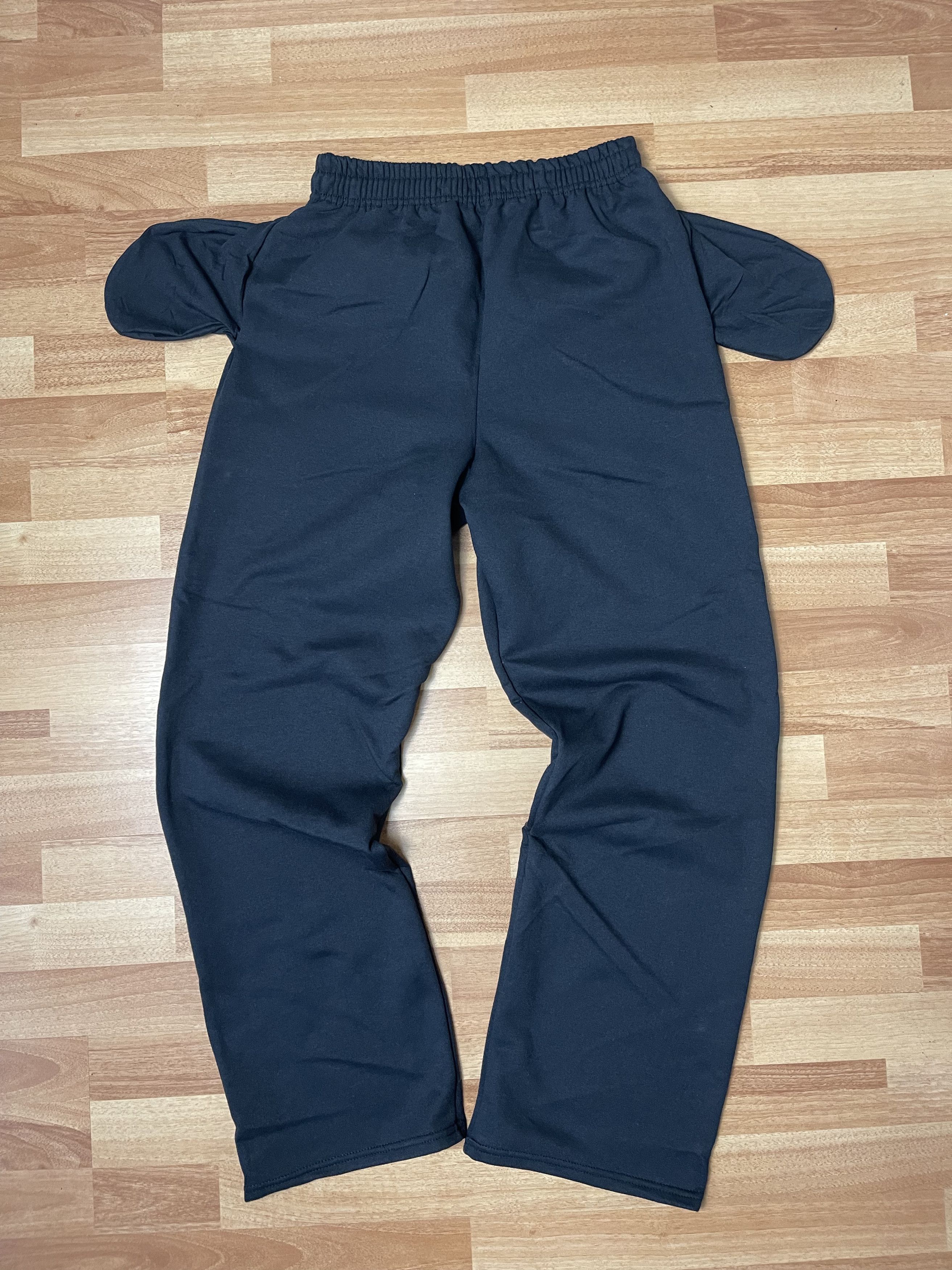 Vintage Black Baggy Sweatpants Y2k Vintage Style Fit Size US 34 / EU 50 - 2 Thumbnail
