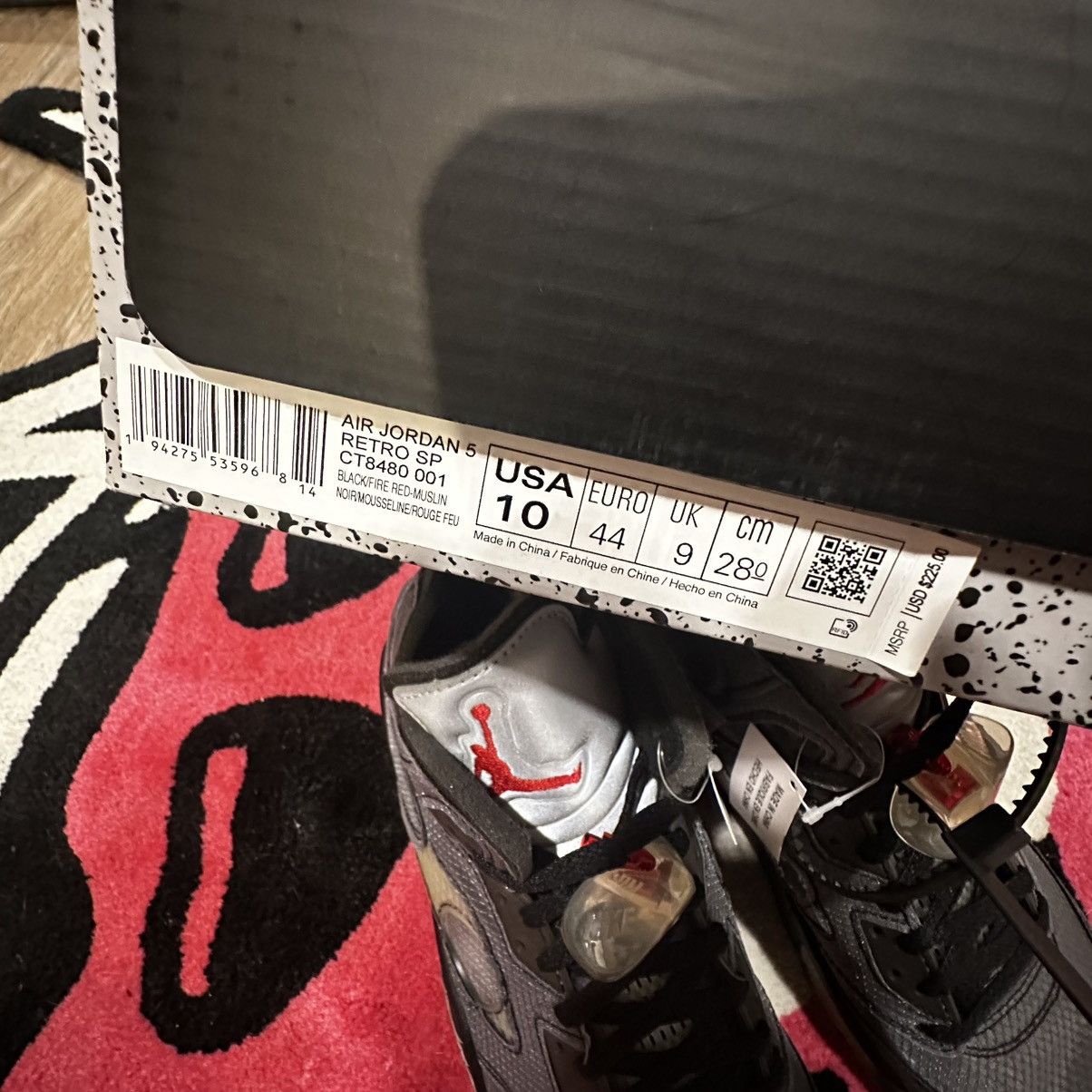 Jordan Brand Air Jordan 5 Retro Off White Muslin 2020 Size US 10 / EU 43 - 11 Thumbnail