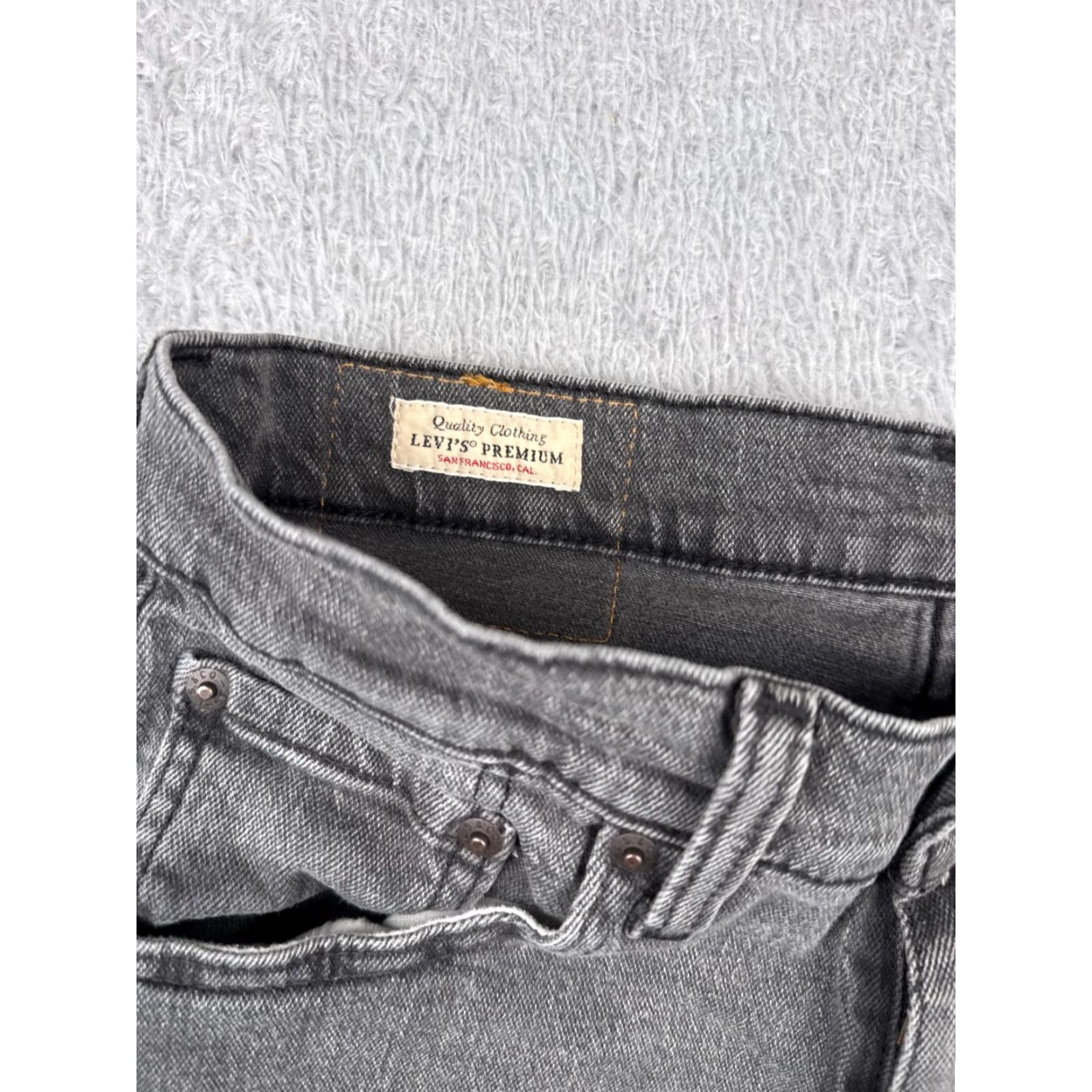 Levi's Levi's Premium Jeans Black Denim 30x29 Cotton 512 Big E Adult Size US 30 / EU 46 - 7 Thumbnail