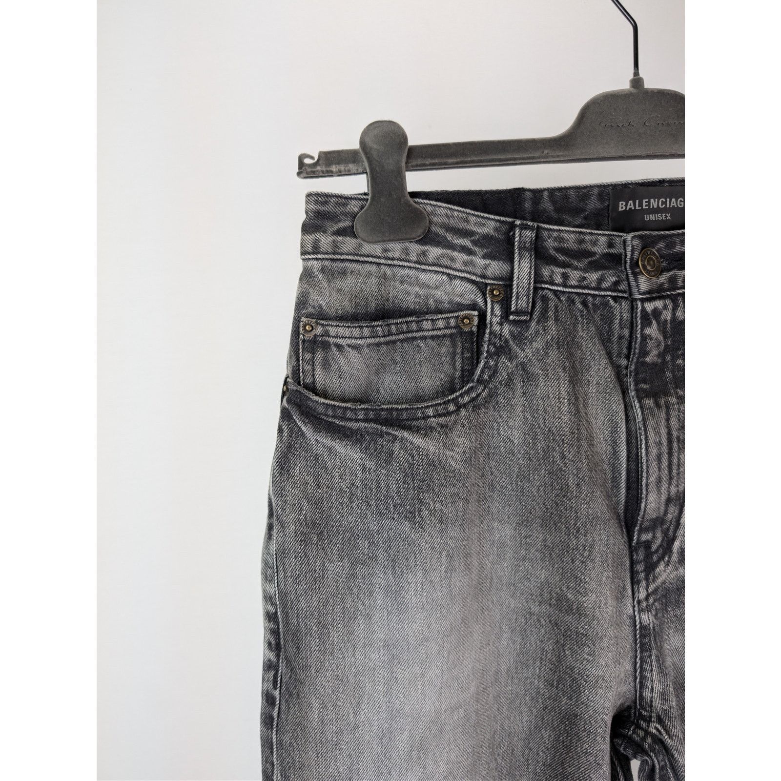 Balenciaga o1rshd1 Organic Japanese Medium Fit Pants in Eco Black Size US 30 / EU 46 - 6 Thumbnail