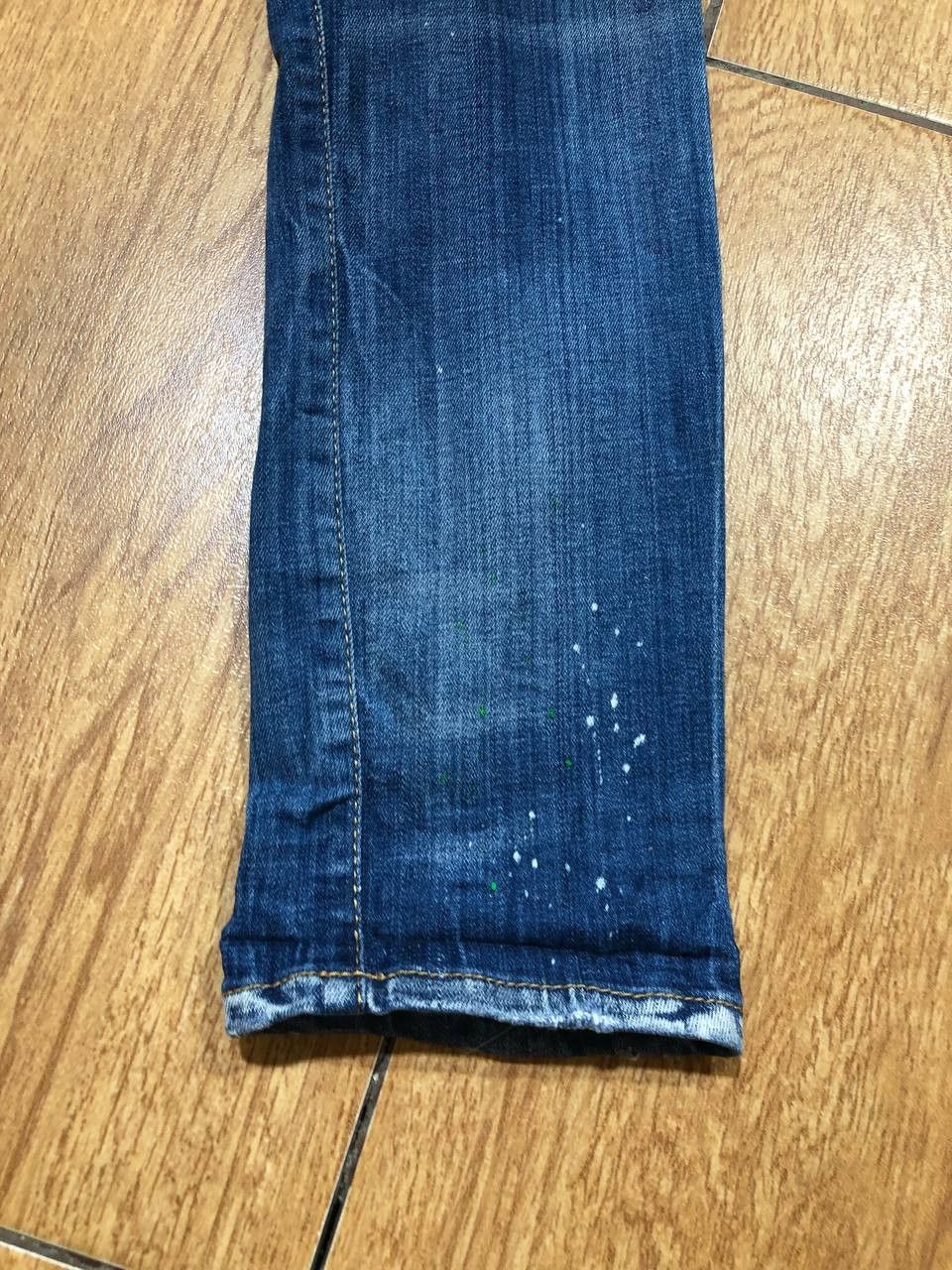 Dsquared2 DSQUARED2 SKINNY DAN Jeans Wash Denim Distressed Button Fly Size US 32 / EU 48 - 10 Thumbnail