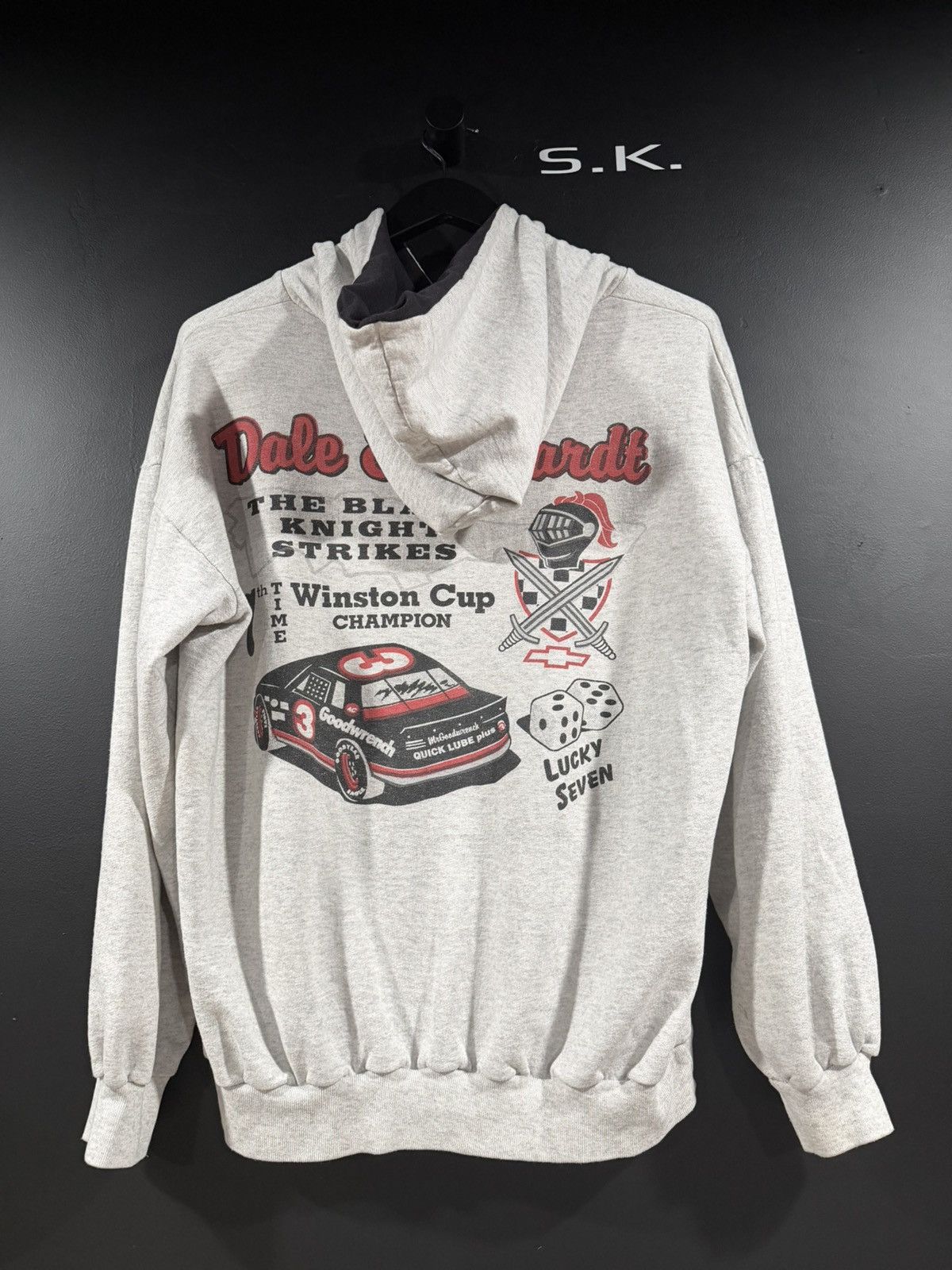 Vintage 1994 Vintage Dale Earnhardt Grunge Cropped Nascar Hoodie XL Size US XL / EU 56 / 4 - 10 Thumbnail