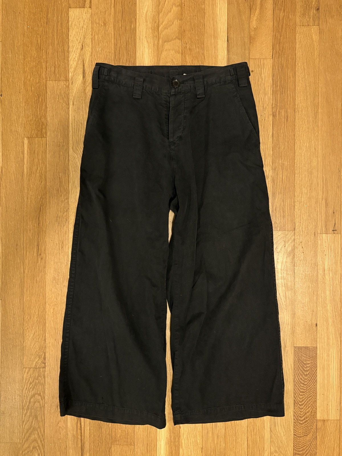 Y's × Yohji Yamamoto Rare Yohji Yamamoto Back Cinch Wide Pants Size US 30 / EU 46 - 1 Thumbnail