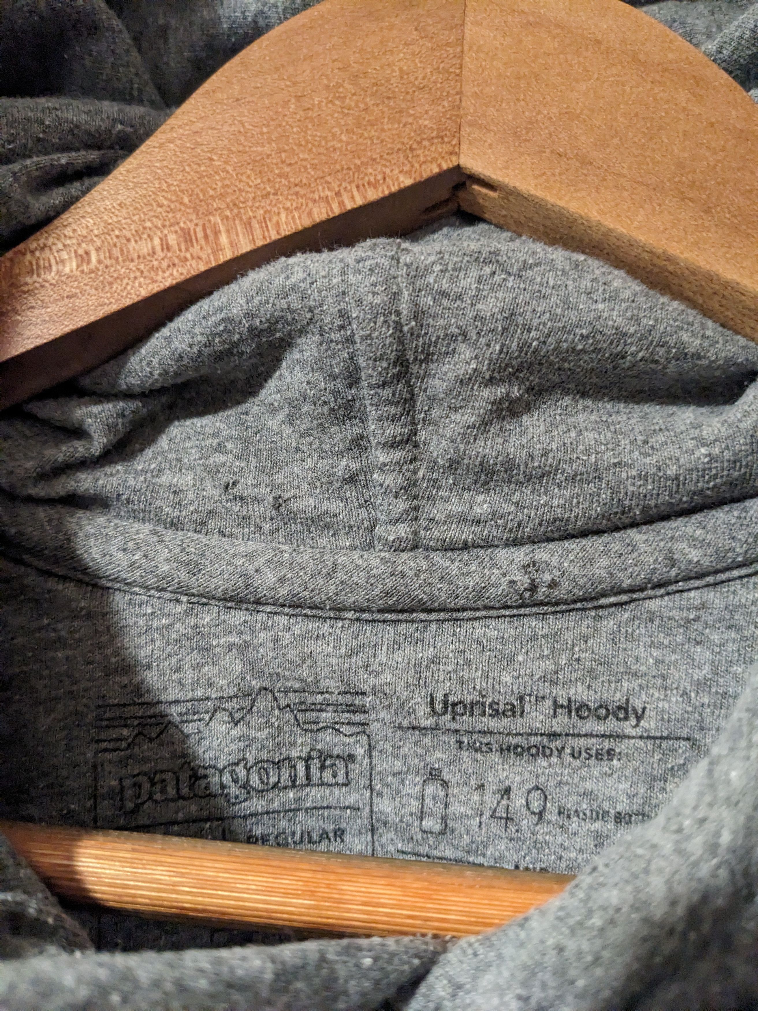 Designer × Patagonia Patagonia Bear Logo Regular Fit Gray Large Uprisal Hoody Size US L / EU 52-54 / 3 - 5 Thumbnail