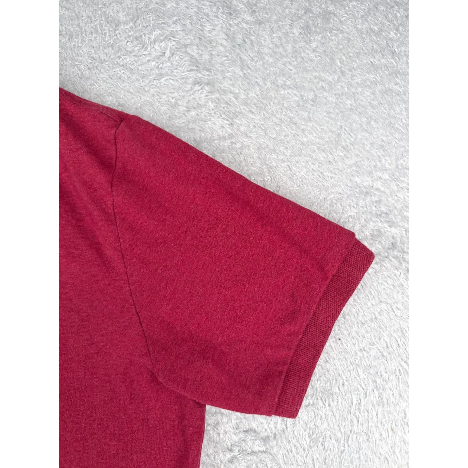 Ralph Lauren VINTAGE Polo Ralph Lauren Shirt Men Large Red 100% Cotton Short Sleeve Polo Shirt Mens Red Size US L / EU 52-54 / 3 - 2 Thumbnail
