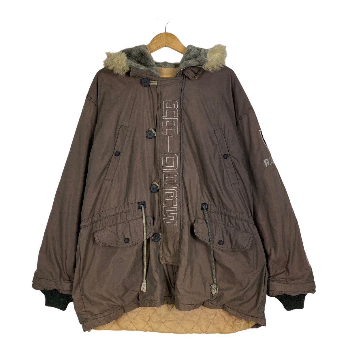 Japanese Brand × NFL NFL OFFICIAL RAIDERS Parka hoodie jacket Size US L / EU 52-54 / 3 - 1 Thumbnail