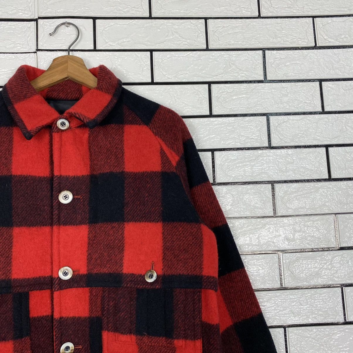 Japanese Brand 🔥VINTAGE WOOL MACKINAW JACKET VOX TARTAN DESIGN ISSEY MIYAKE Size US M / EU 48-50 / 2 - 6 Thumbnail