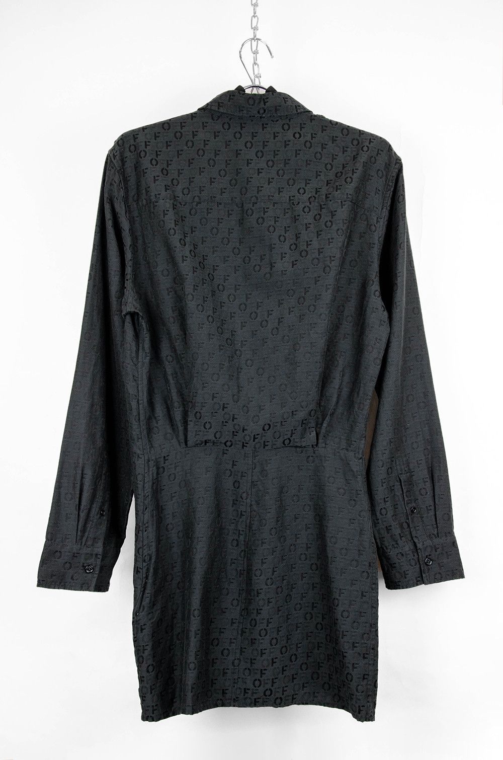 Off-White Off-White Monogram Silk Shirt Dress – Size IT42 Size M / US 6-8 / IT 42-44 - 3 Thumbnail