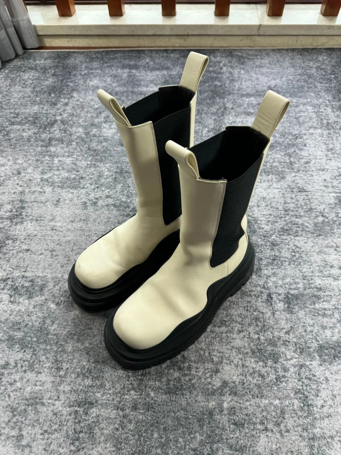 Bottega Veneta Bottega Veneta Cream White Knee-High Boots| Size US 6.5 / IT 36.5 - 1 Thumbnail