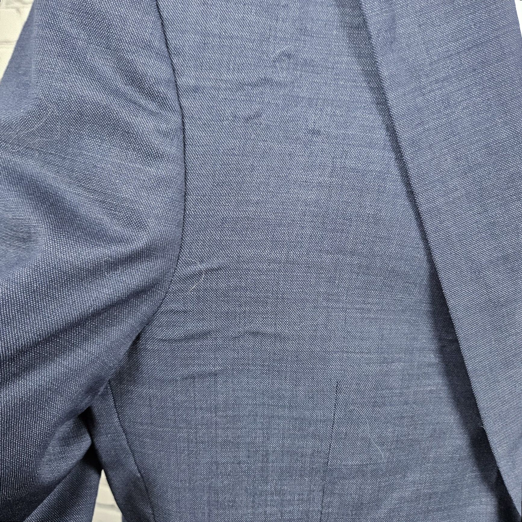 Jos. A. Bank VINTAGE Jos. A. Bank 1905 Blue Wool Blend Slim Fit 2 Button Vented Blazer Sport Coat 43R Size 46R - 6 Thumbnail