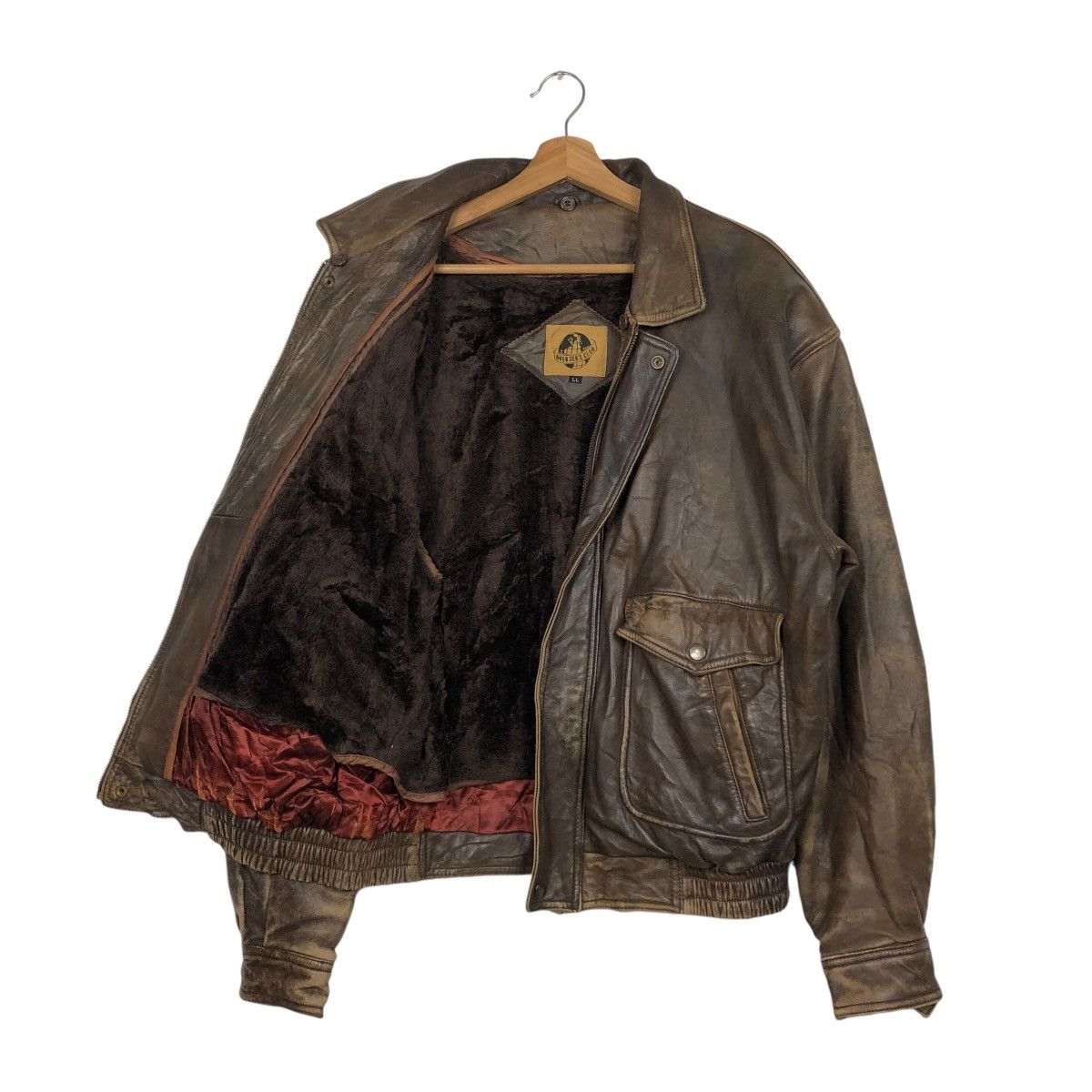 Japanese Brand VINTAGE PARACHUTE BIKER LEATHER JACKET BLANKET ISSEY MIYAKE Size US L / EU 52-54 / 3 - 13 Thumbnail