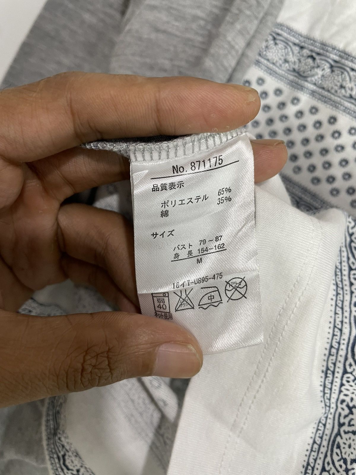 Japanese Brand Ecomarche longsleeve Double layer bandana paisley style Size M / US 6-8 / IT 42-44 - 5 Thumbnail