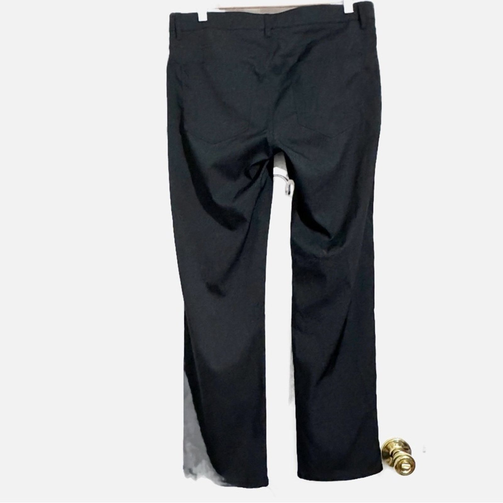 Perry Ellis Perry Ellis Premium Black Flat Front Pants Men’s Size 32x30 Size US 32 / EU 48 - 2 Thumbnail