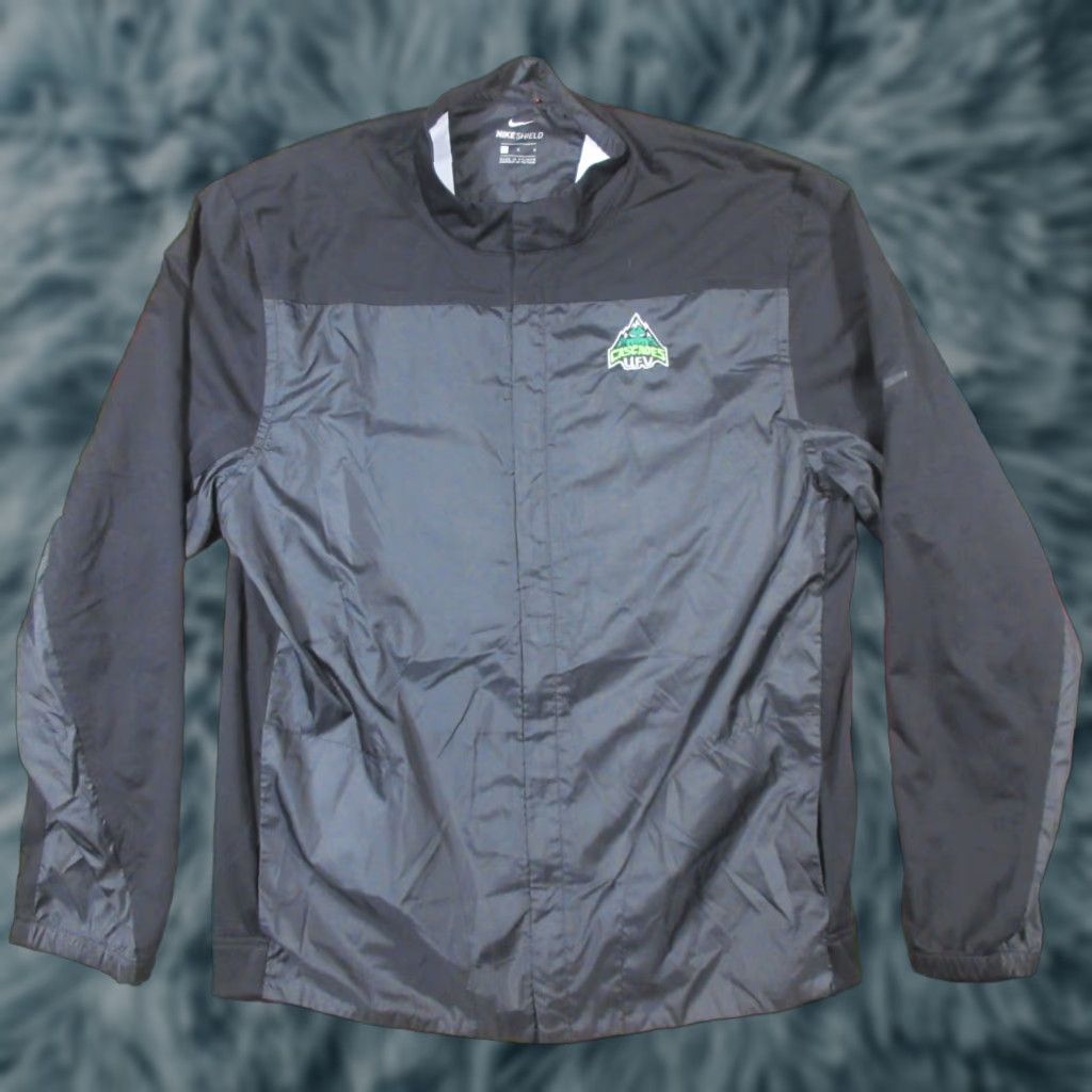 Nike Nike Shield Windbreaker Jacket Mens S Black Lightweight Full Zip Mock Running Size US S / EU 44-46 / 1 - 1 Thumbnail