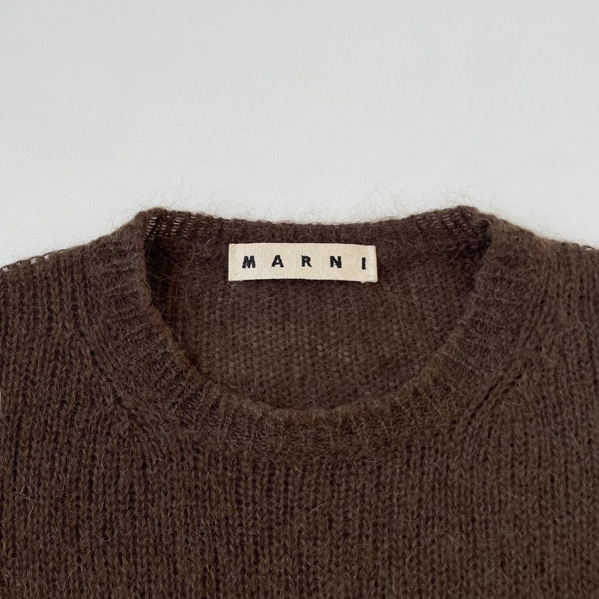 Marni Brown Mohair Sweater Size US XL / EU 56 / 4 - 5 Thumbnail