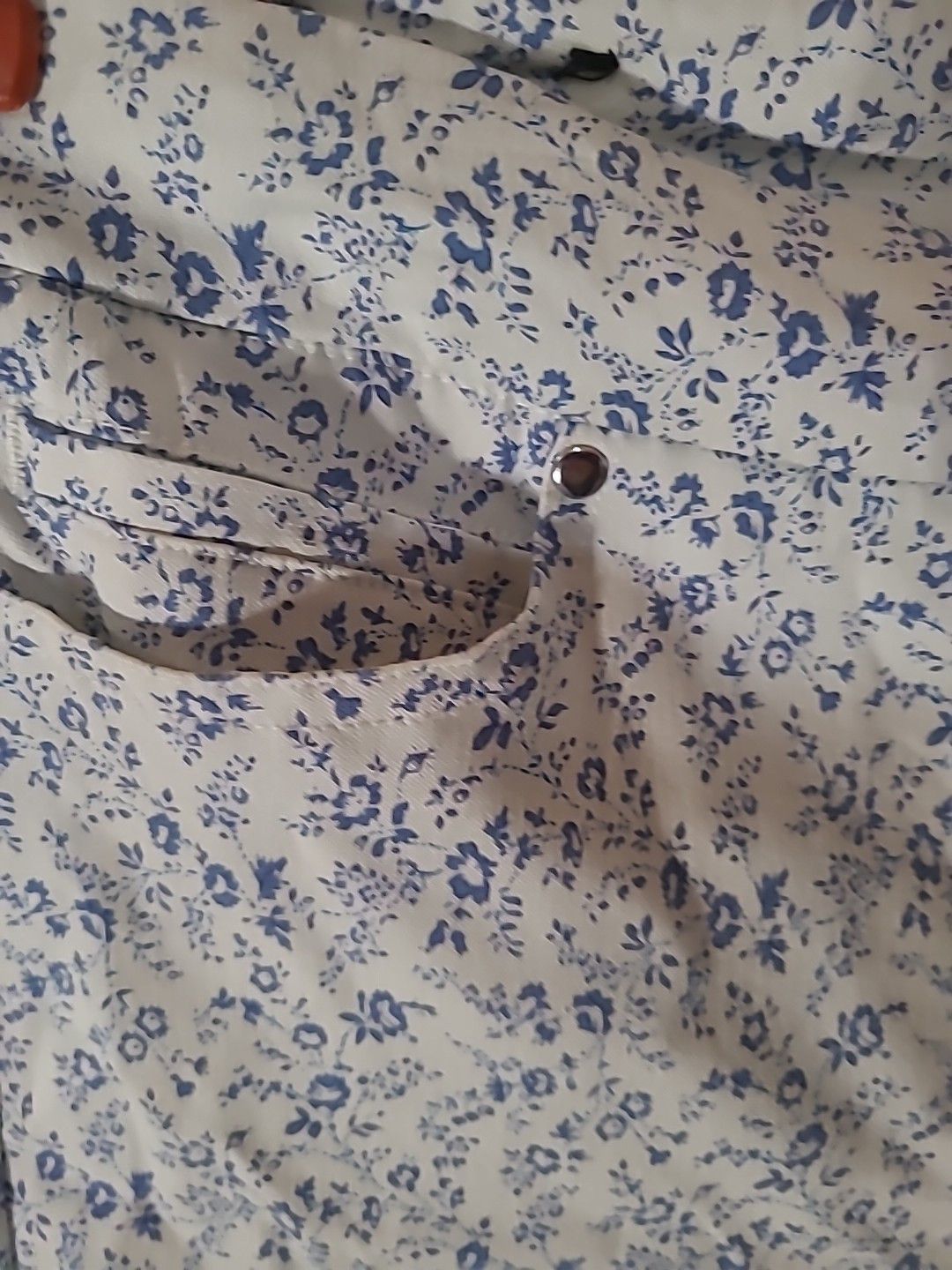 Other Mario Serrano, Italy Sz L Tiny Floral Pattern White Pants Size 34" / US 12 / IT 48 - 5 Thumbnail