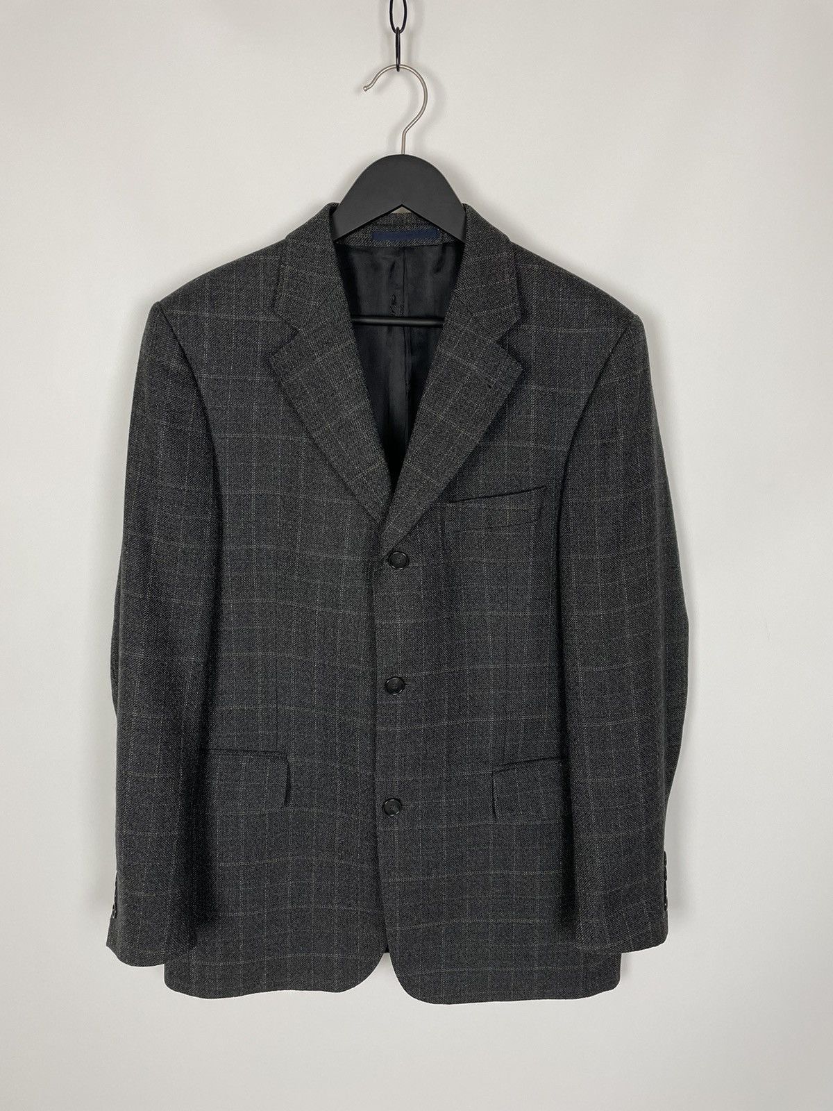 Burberry Vintage Burberry London Plaid Check Blazer Size 48R - 2 Thumbnail
