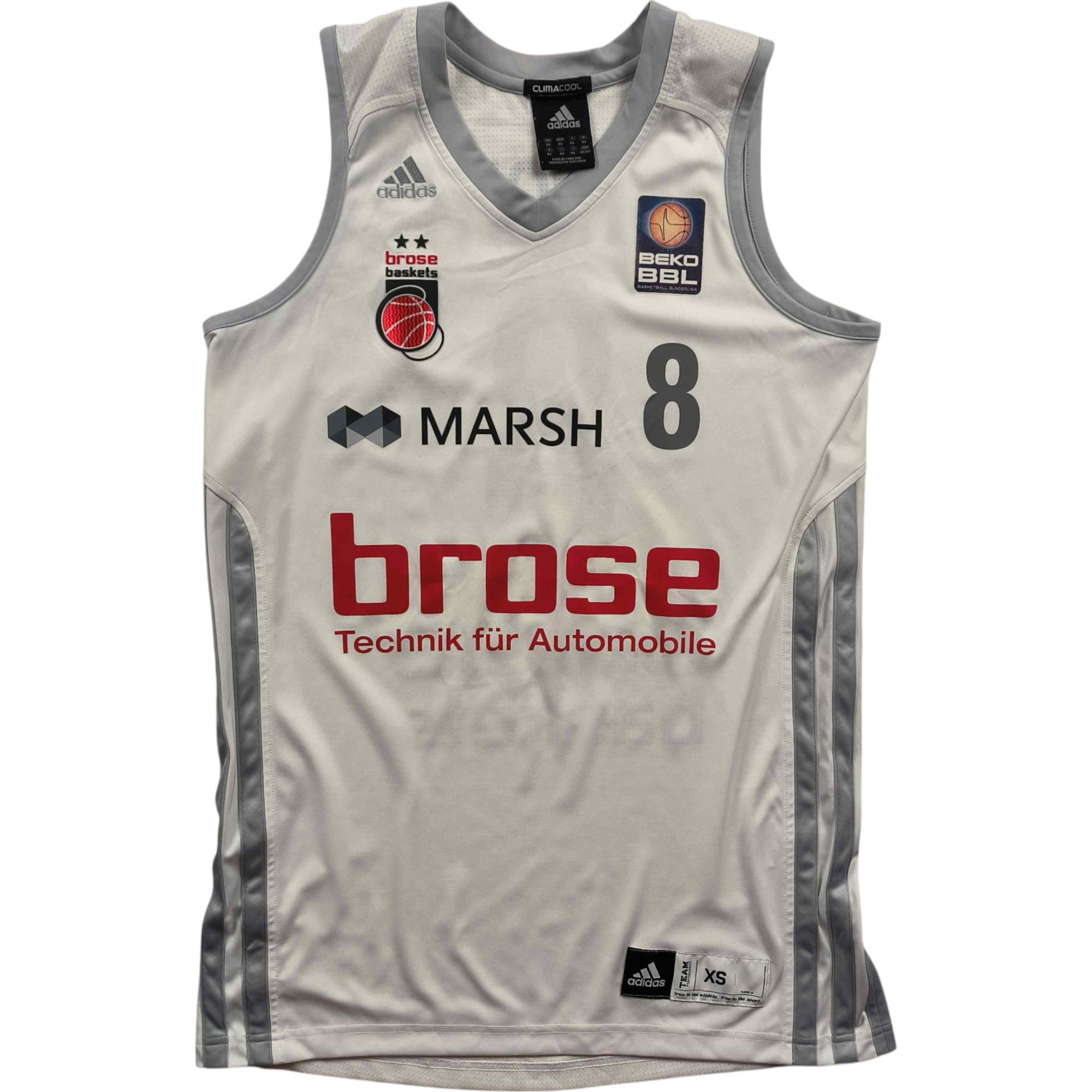 Adidas Brose Basket Bambert 2013 Zach Wright basketball jersey XS Size US XS / EU 42 / 0 - 1 Thumbnail