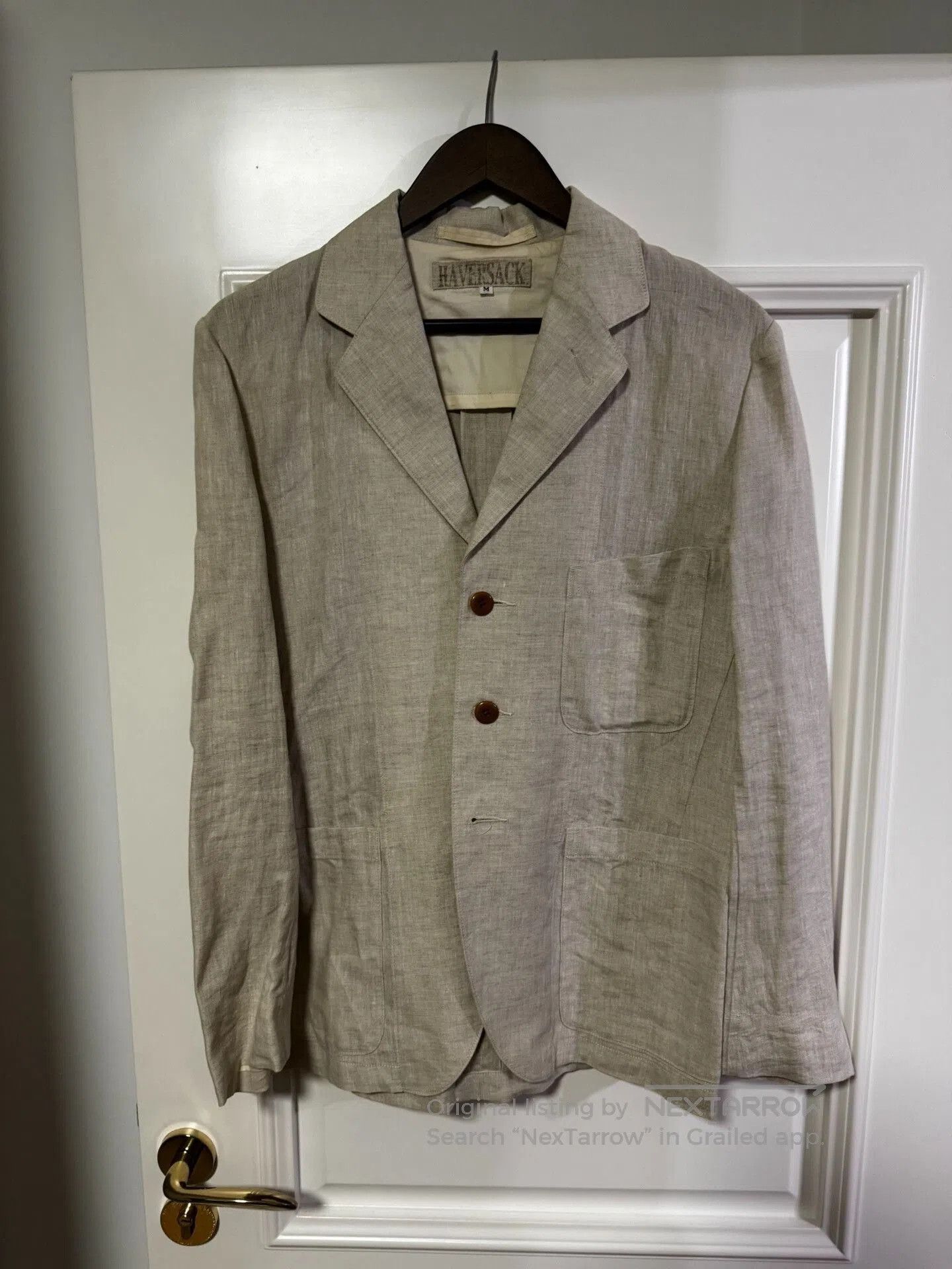 Haversack Vintage Linen Suit Jacket for Spring. Size US M / EU 48-50 / 2 - 1 Thumbnail