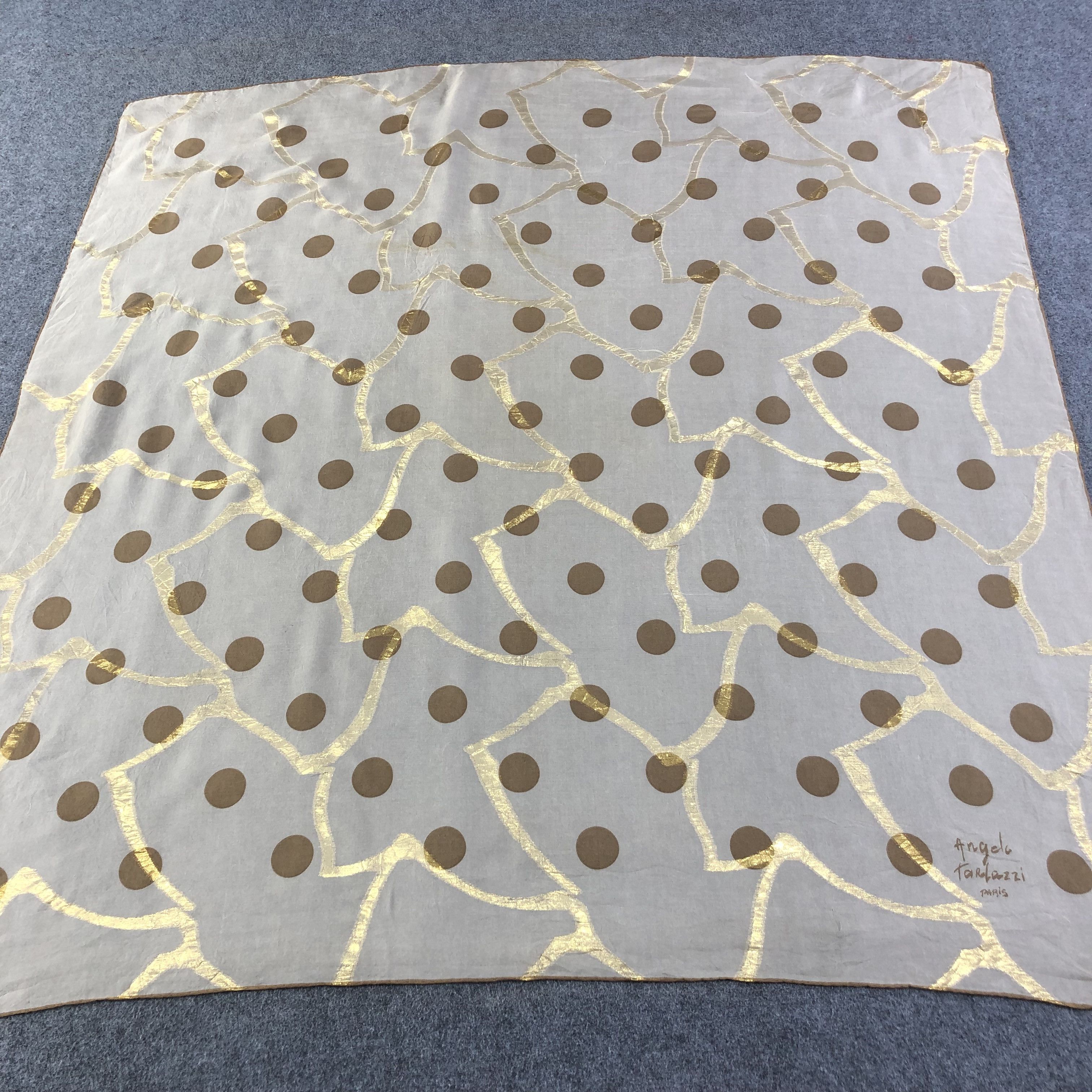 Vintage Angelo Tarlazzi Hand Rolled Silk Scarf M611 Size ONE SIZE - 1 Thumbnail