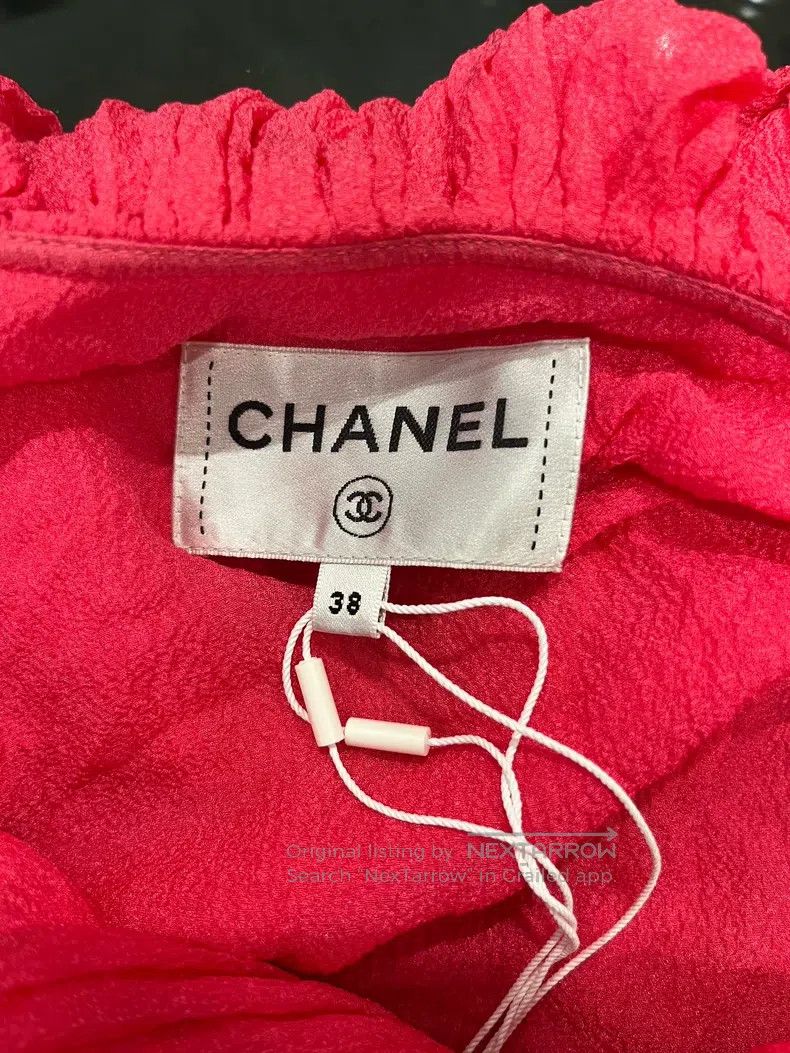 Chanel Chanel 21-year-old rose-red ruffled dress Size XS / US 0-2 / IT 36-38 - 3 Thumbnail