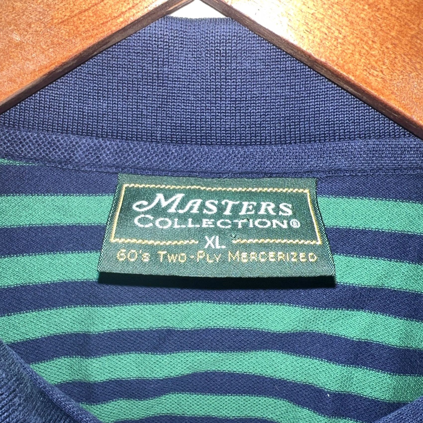 Vintage VINTAGE Masters Collection Green Striped Polo Shirt Mens XL Size Adult Green Polo Shirts Mens XL Size US XL / EU 56 / 4 - 3 Thumbnail