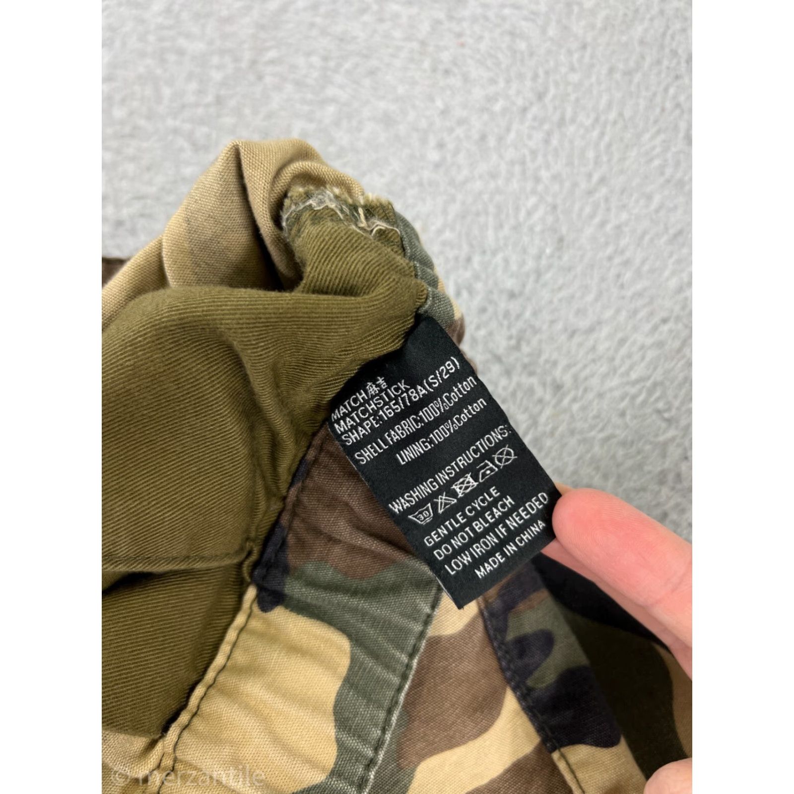 Vintage Matchstick Pants Womens 6 Green Woodland Camo Jogger Cargo 100% Cotton Size 28" / US 6 / IT 42 - 4 Thumbnail