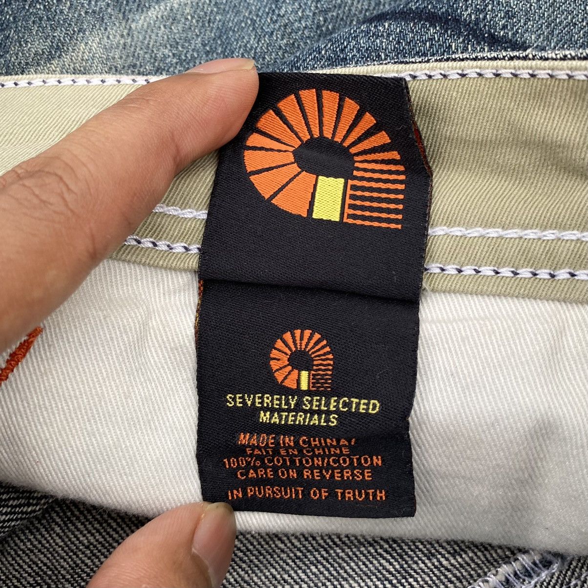 JNCO × Vintage Super Baggy Akademiks Long Denim Acid Wash Carpenter Jeans Size US 36 / EU 52 - 22 Thumbnail