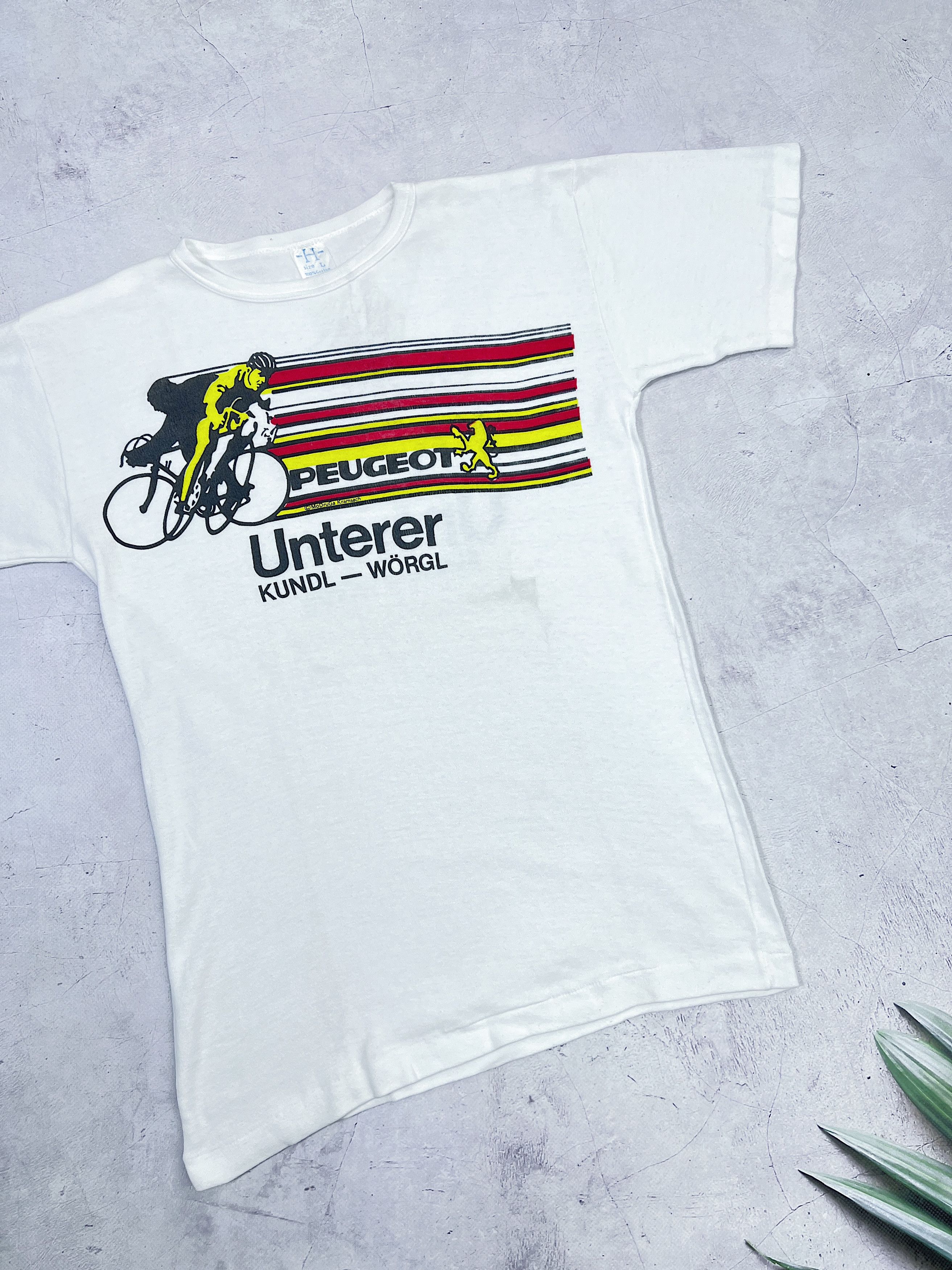 Vintage Vintage Peugeot Unterer Kundl - Worgl T-Shirt x 2 pieces Size US S / EU 44-46 / 1 - 7 Thumbnail
