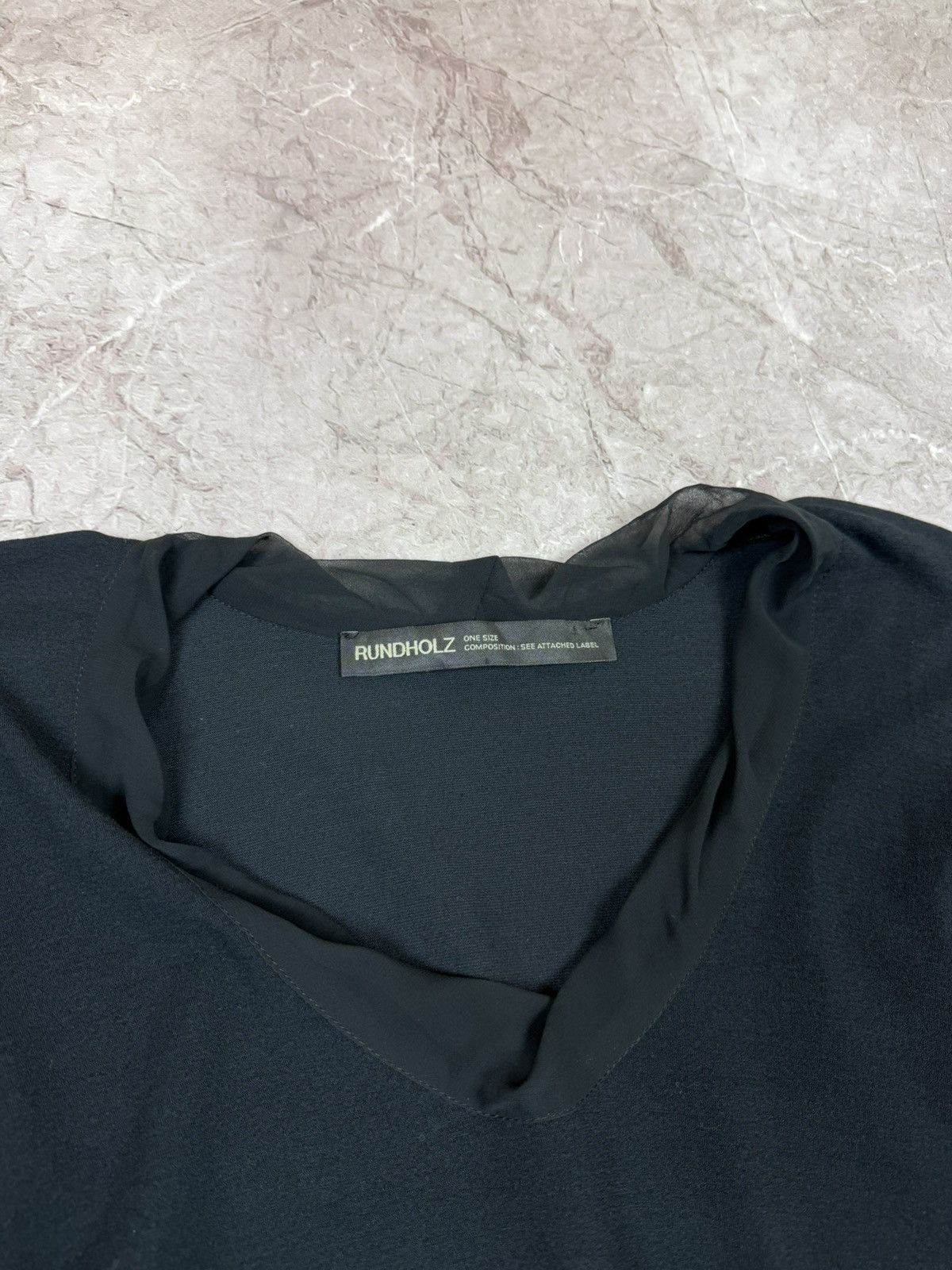 Rundholz Rundholz Avant Garde Black Dress Size ONE SIZE - 3 Thumbnail
