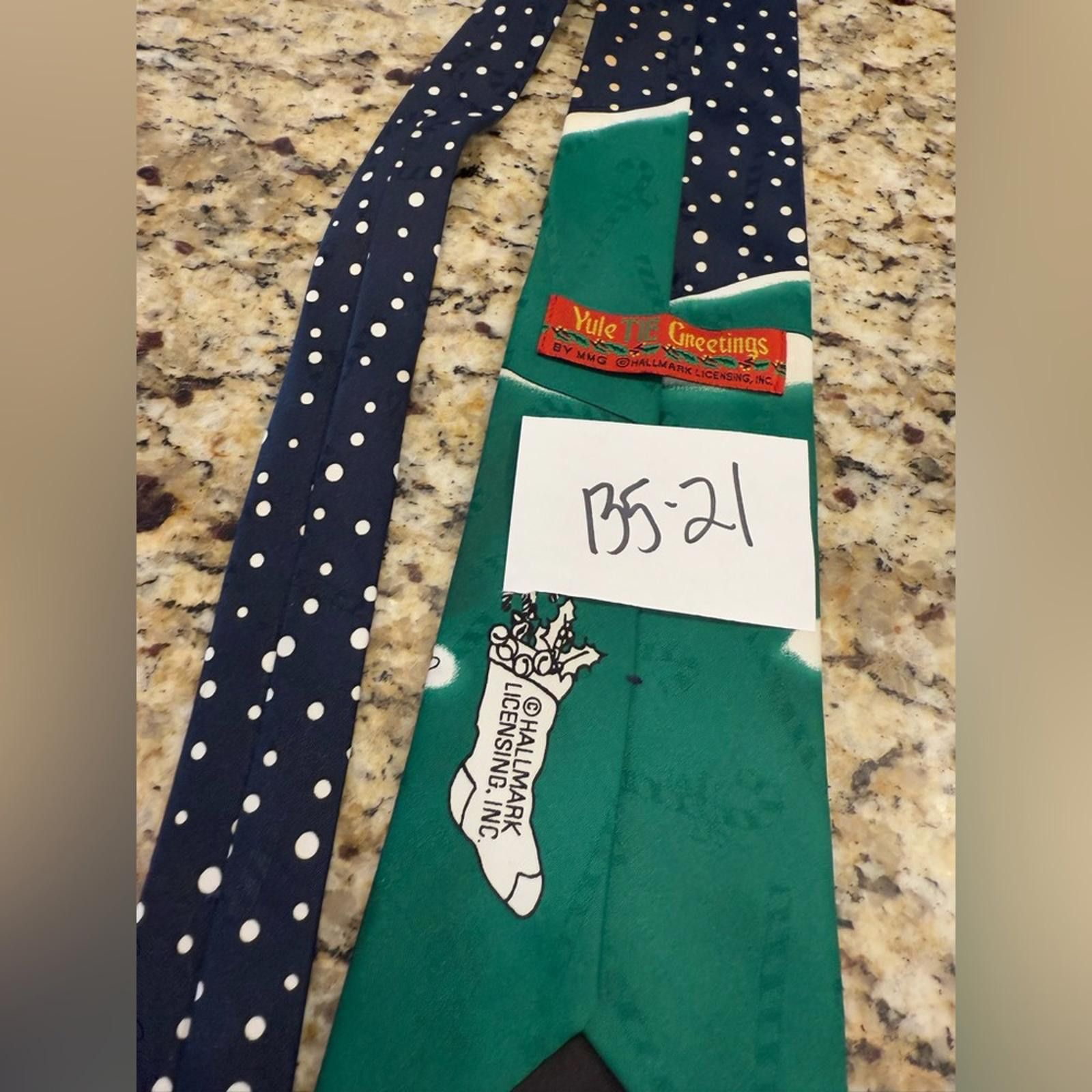Other Yule Tie Greetings Santa Claus reindeer golf xmas tie Size ONE SIZE - 6 Thumbnail