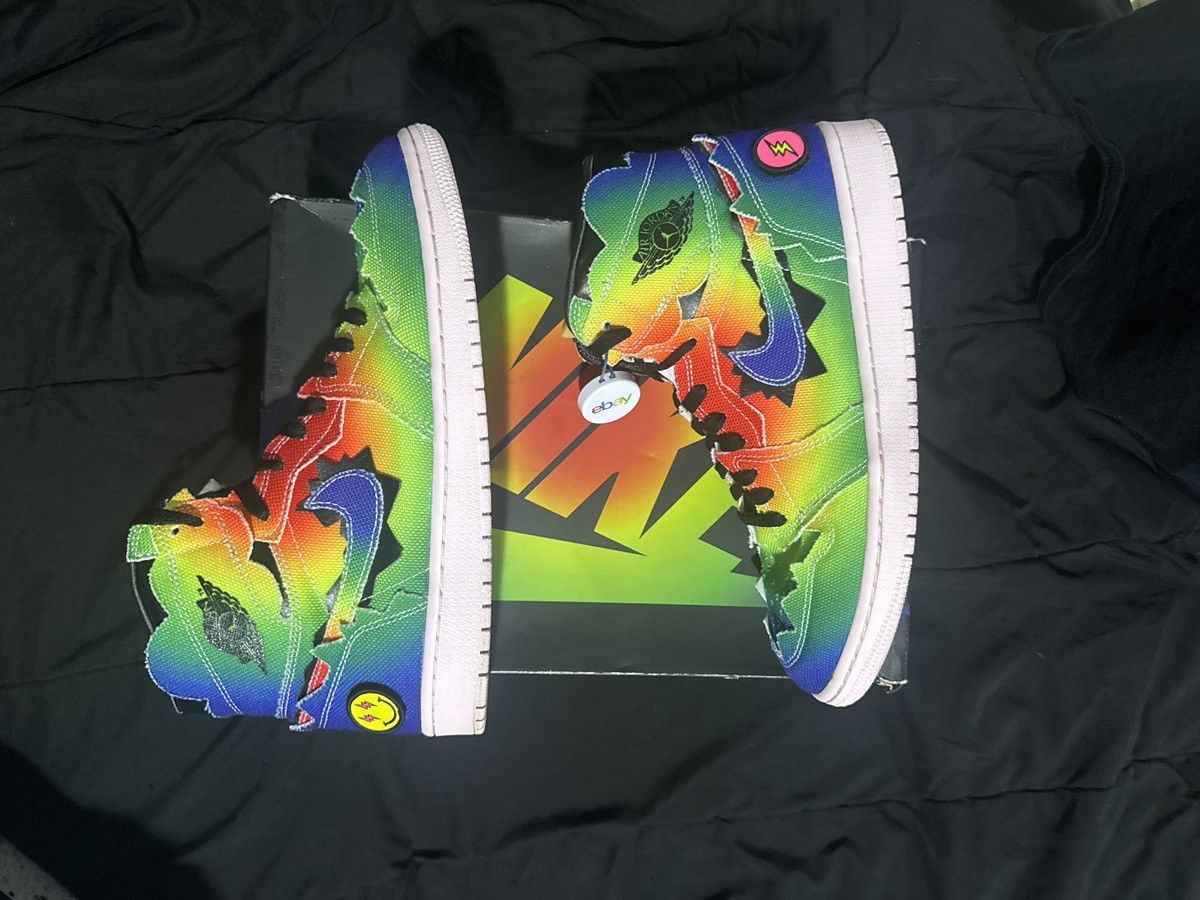 J Balvin × Jordan Brand Jordan 1 j balvin Size US 10.5 / EU 43-44 - 2 Thumbnail