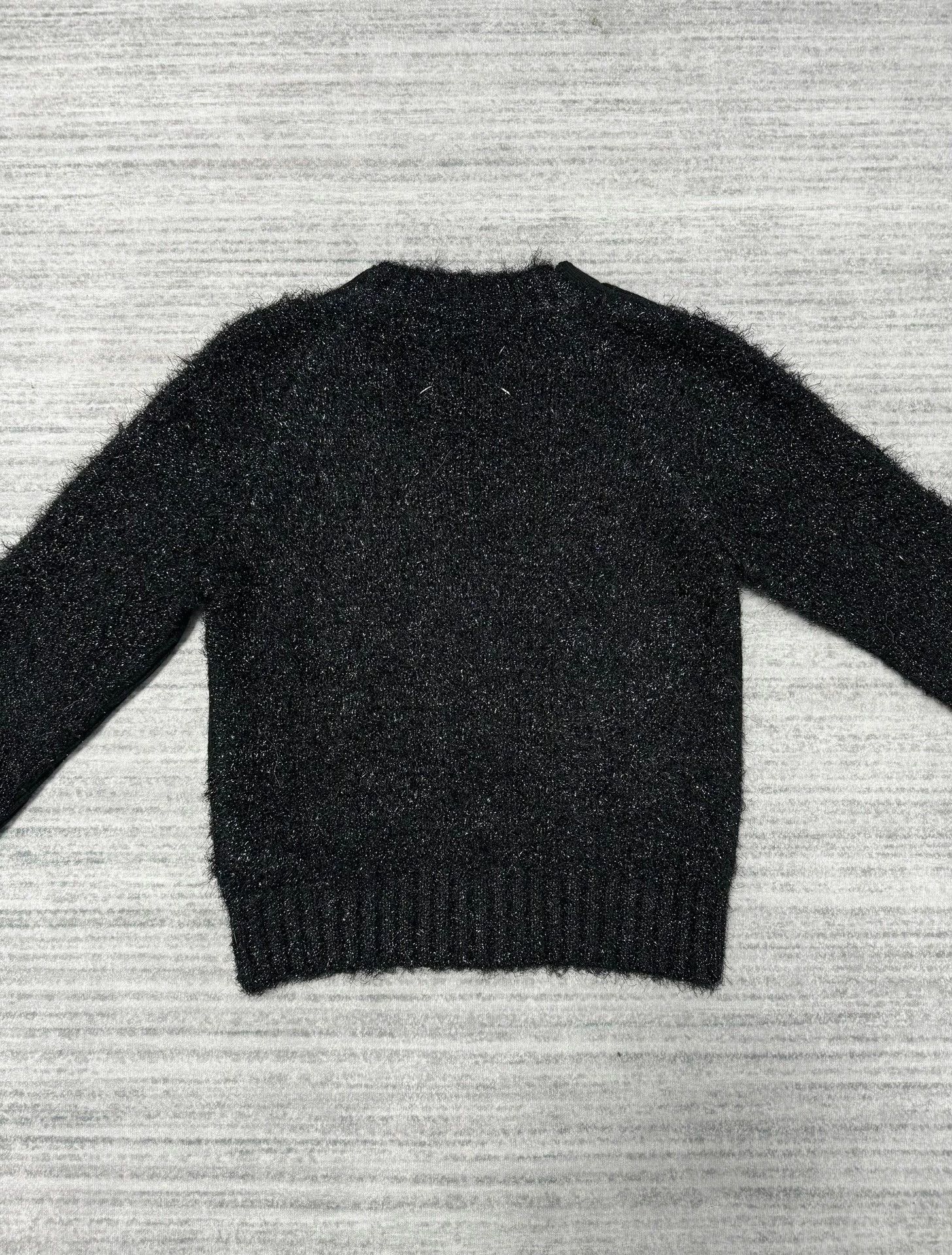 Maison Margiela Maison Margiela Black Wool & Silver Lurex Sequin Cardigan Size S / US 4 / IT 40 - 2 Thumbnail