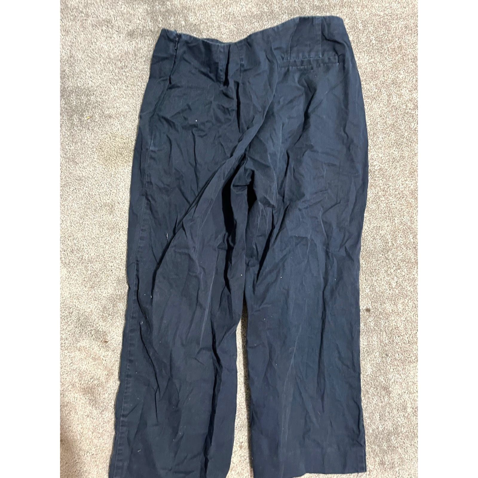 Talbots Talbots Pants Womens 6 Navy Blue perfect crop khaki Size 28" / US 6 / IT 42 - 3 Thumbnail