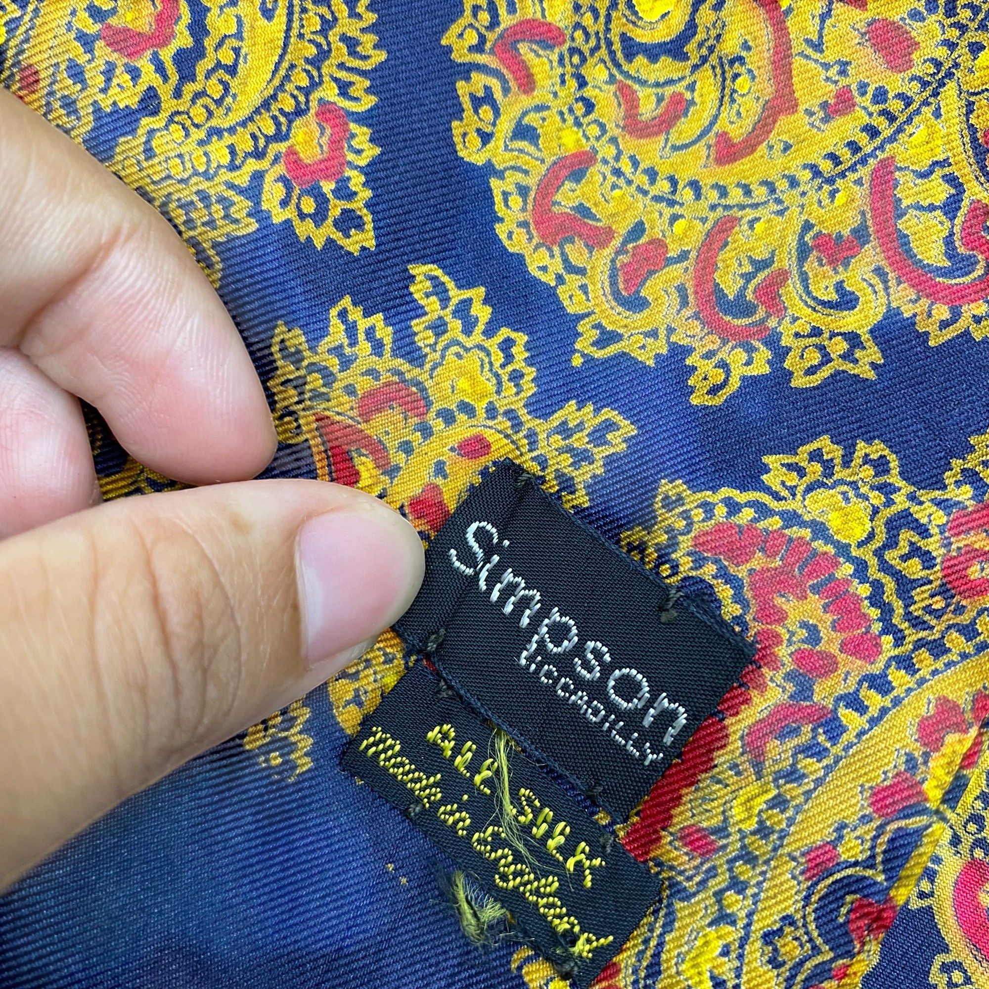 The Simpsons Vintage Simpson Scarf Muffler Silk Cashmere Scarves Size ONE SIZE - 4 Thumbnail