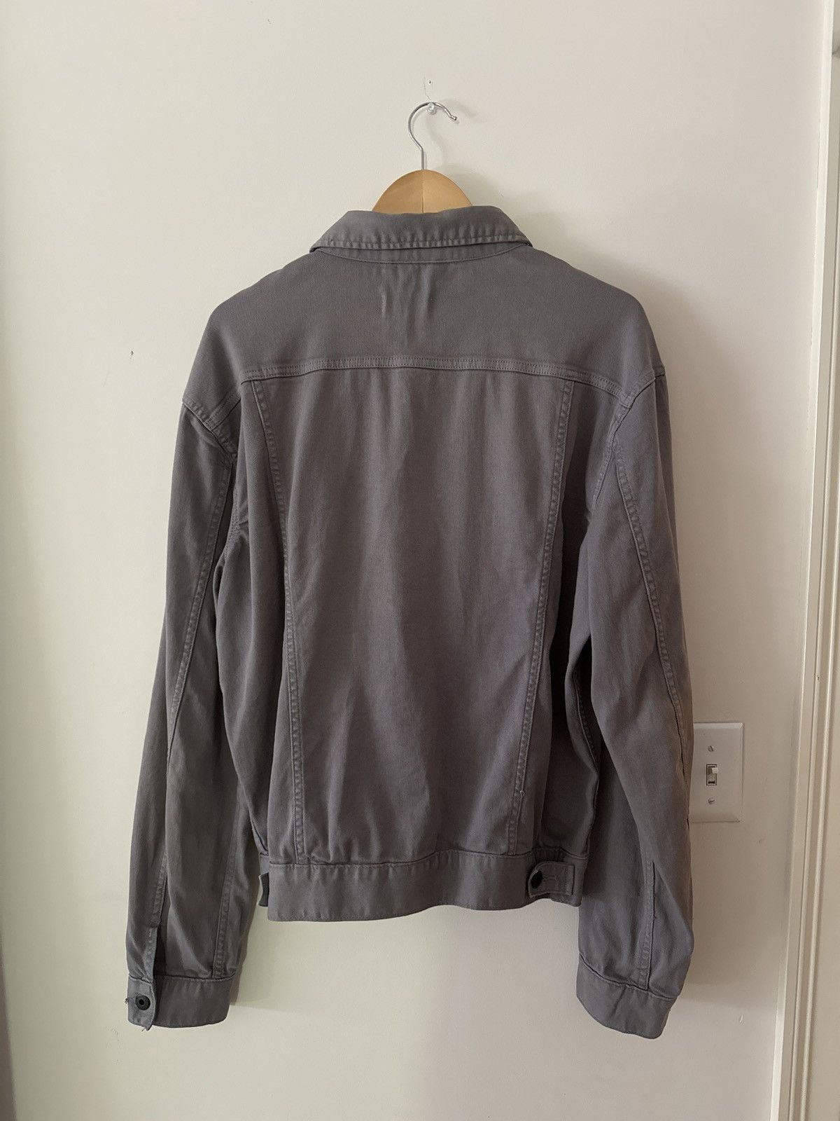 Allsaints Grey Denim Jacket Size US L / EU 52-54 / 3 - 2 Thumbnail