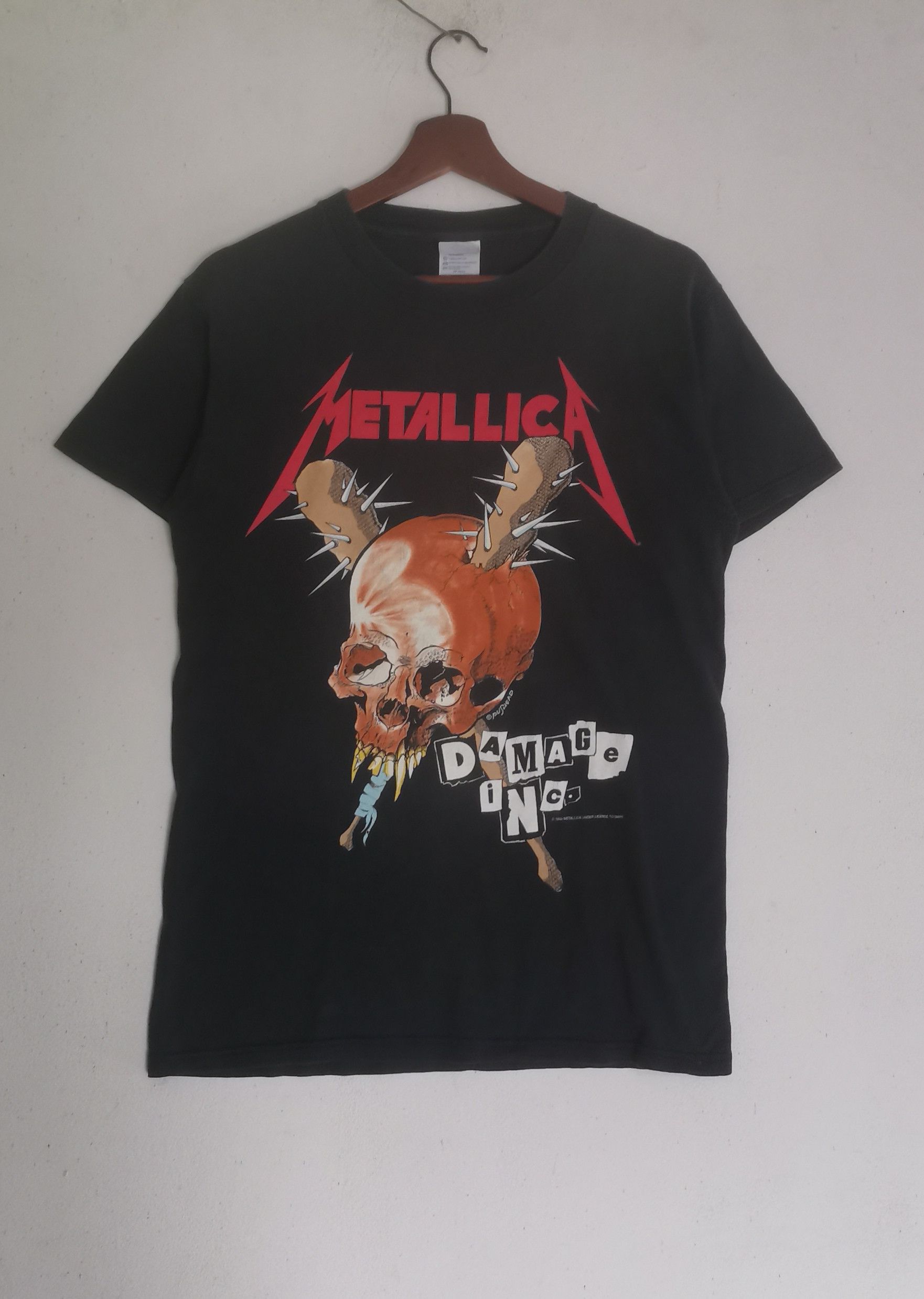 Rare vintage Metallica band t-shirt pushead design