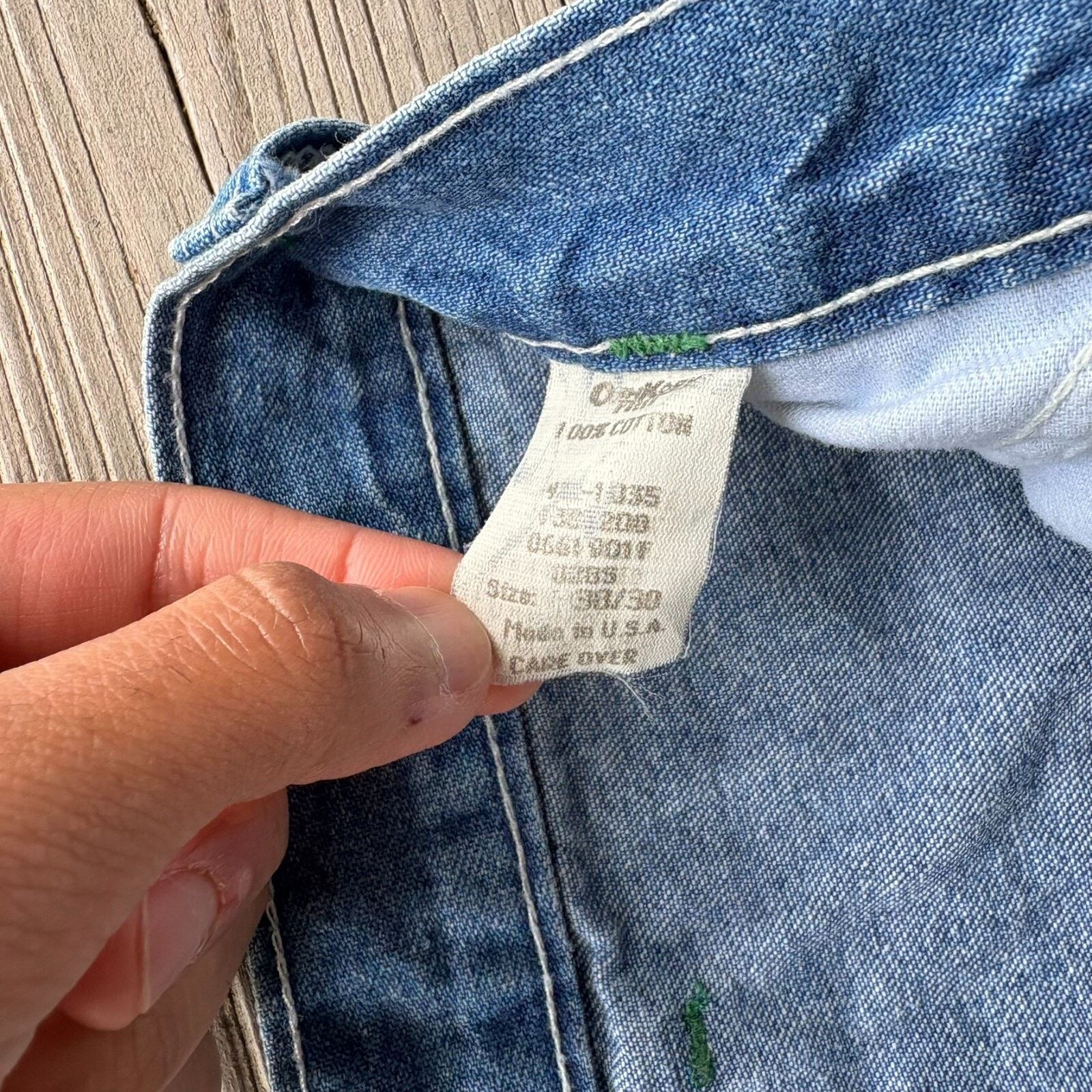Oshkosh × Vintage Vintage Oshkosh Jeans Mens Size 38x29 Carpenter Size US 38 / EU 54 - 2 Thumbnail
