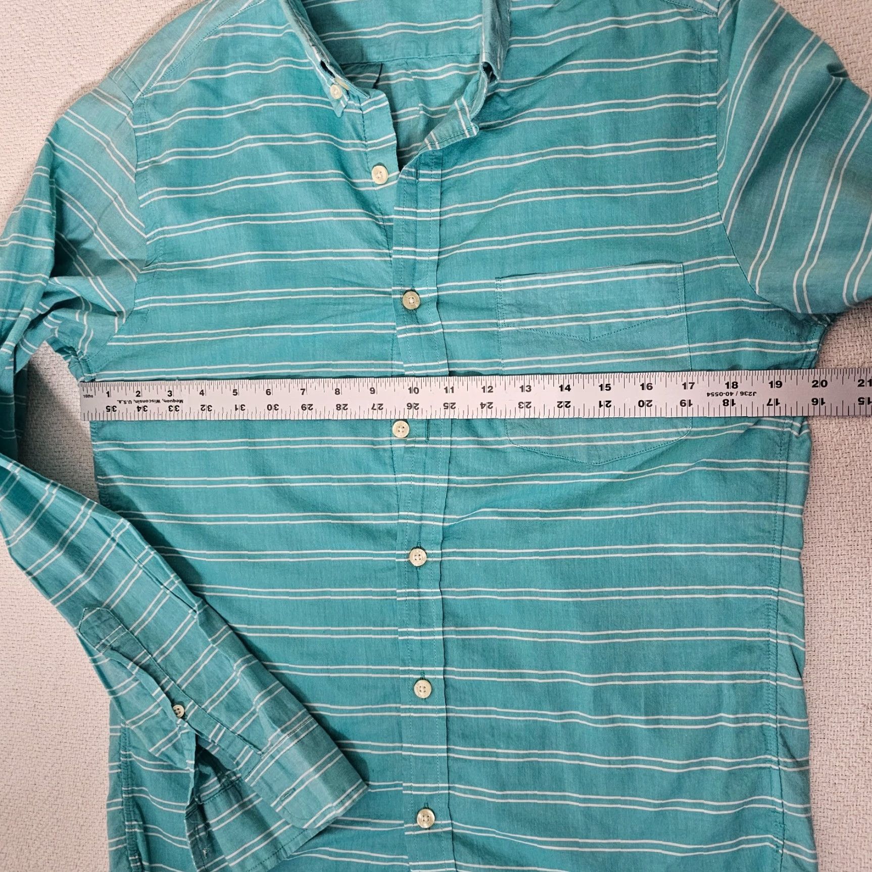 J.Crew VINTAGE? No. J.CREW Chambray Shirt Mens Small Slim Button-Down Striped Pocket Blue Lightweight Casual Shirt - Size S - Cotton Size US S / EU 44-46 / 1 - 5 Thumbnail