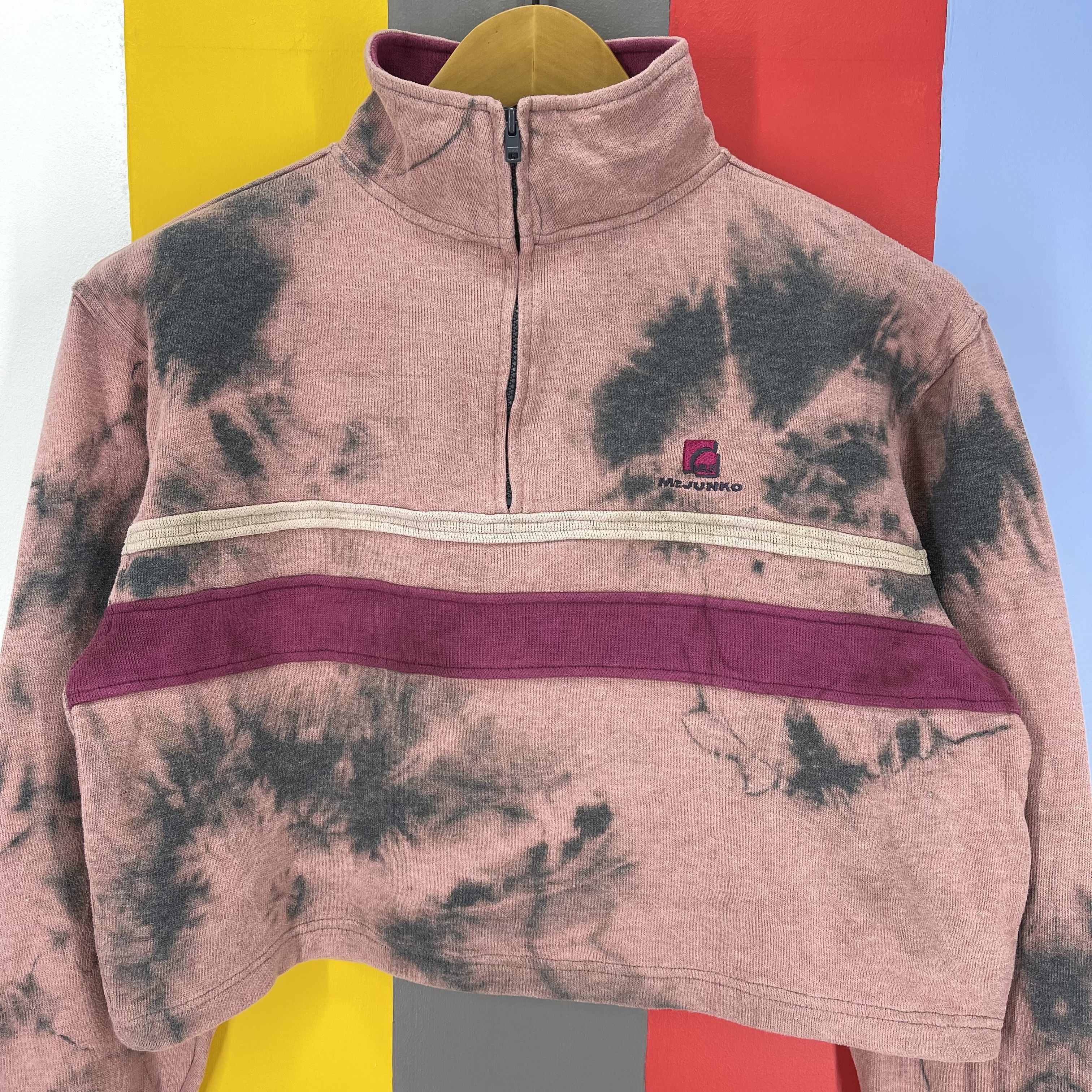 Mr. Junko MR JUNKO JUNKO KOSHINO Crop Sweatshirt Acid Wash #1267/AR Size S / US 4 / IT 40 - 2 Thumbnail