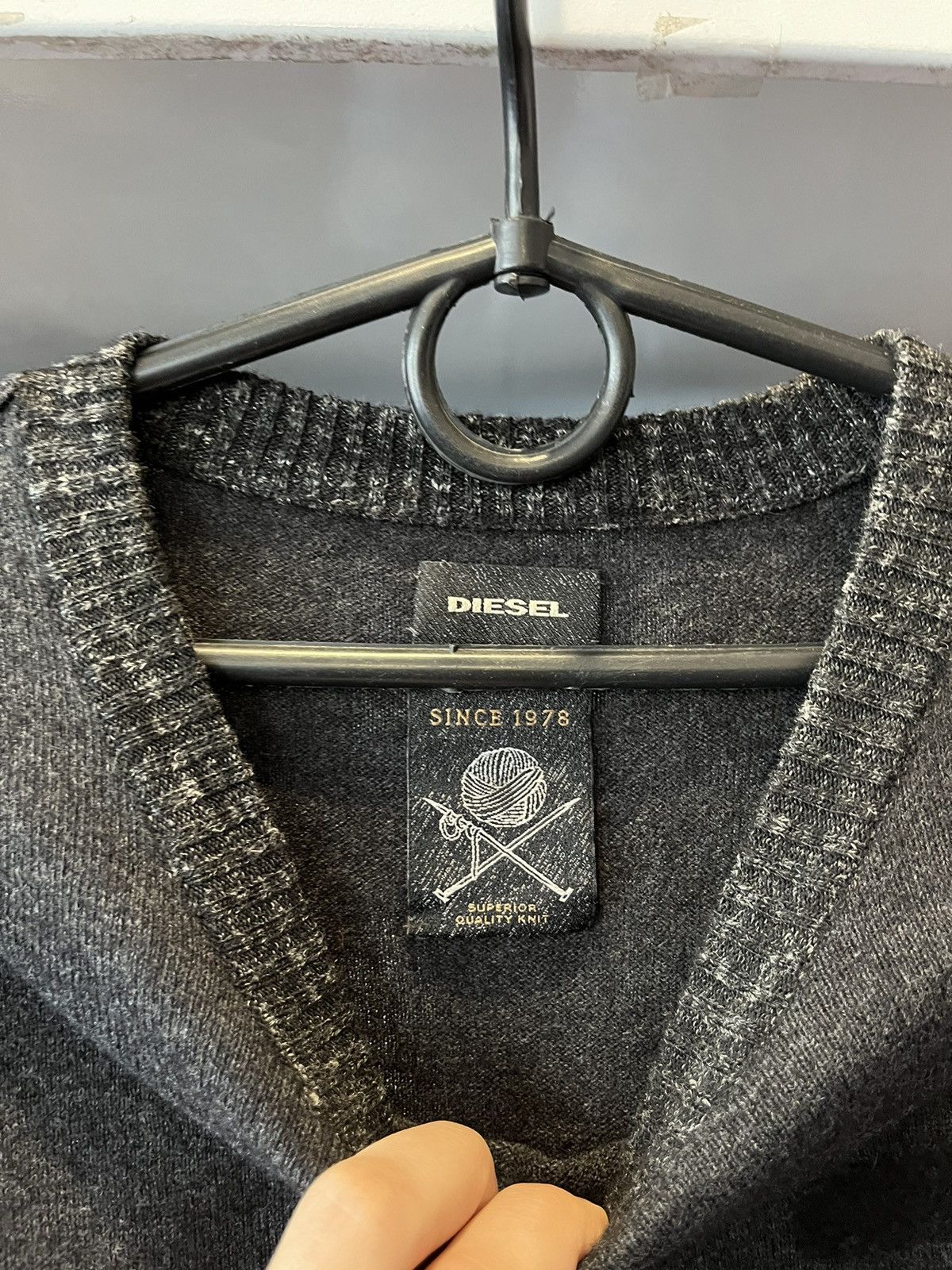 Diesel Vintage 90s Diesel Sweater Knitwear Logo rare Size US XL / EU 56 / 4 - 5 Thumbnail