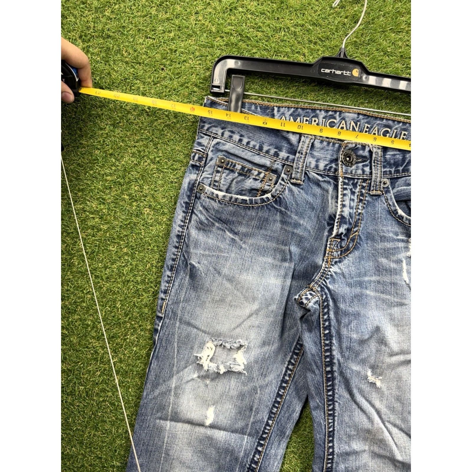 American Eagle Outfitters American Eagle Outfitters Jeans 28x30 Regular Fit 5-Pocket Denim Blue Mens Straight Leg Vintage? No - Jeans Size US 28 / EU 44 - 3 Thumbnail