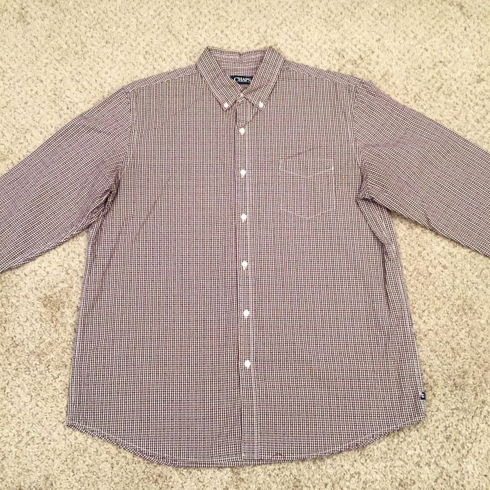 Chaps Chaps Shirt Mens XL Red Plaid Long Sleeve Button Down Shirt Mens XL Red Plaid Long Sleeve Button-Down Size US XL / EU 56 / 4 - 4 Thumbnail