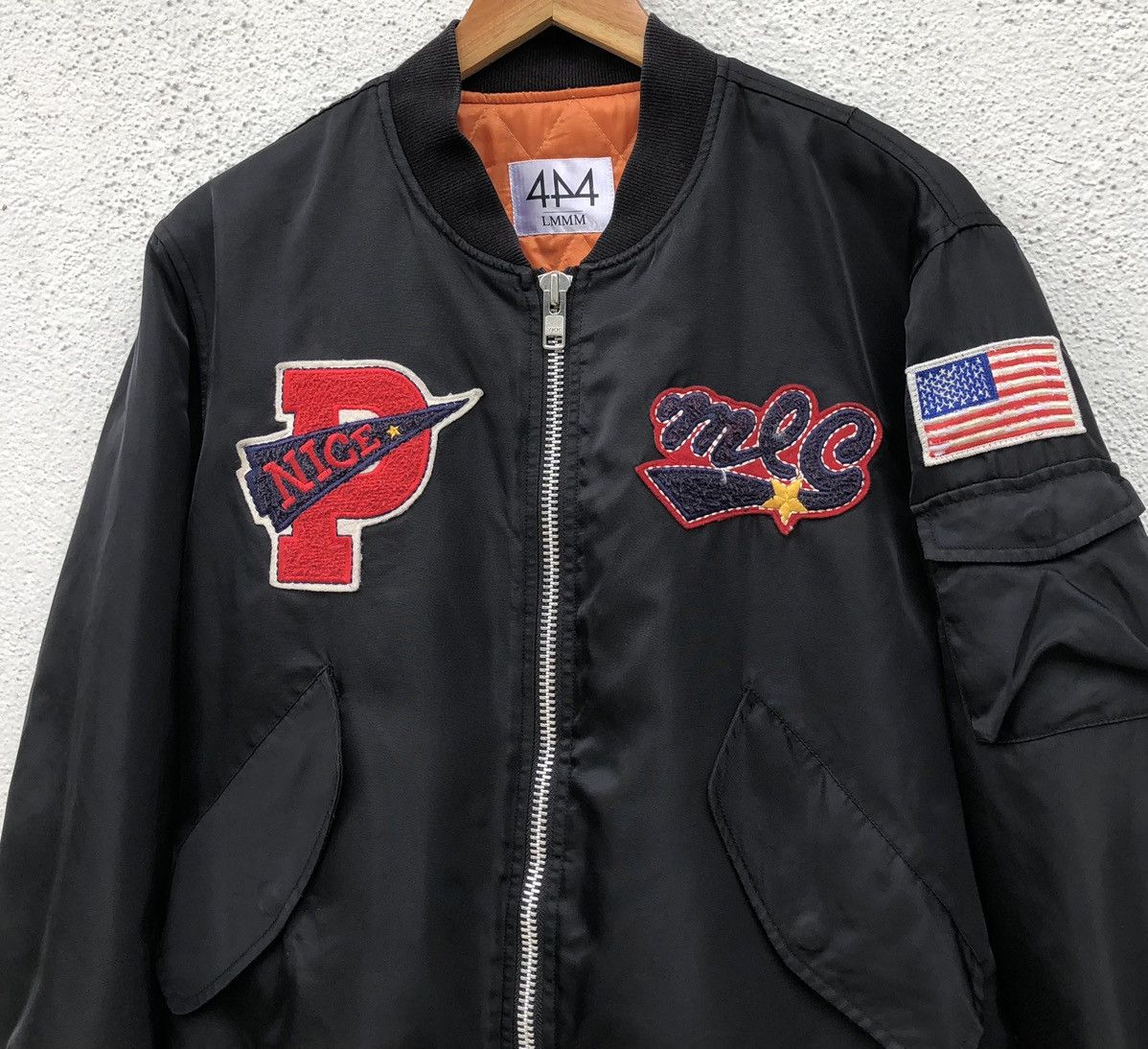 Japanese Brand LA MER MA MAISON Black Ma-1 Bomber Jacket Size US M / EU 48-50 / 2 - 2 Thumbnail