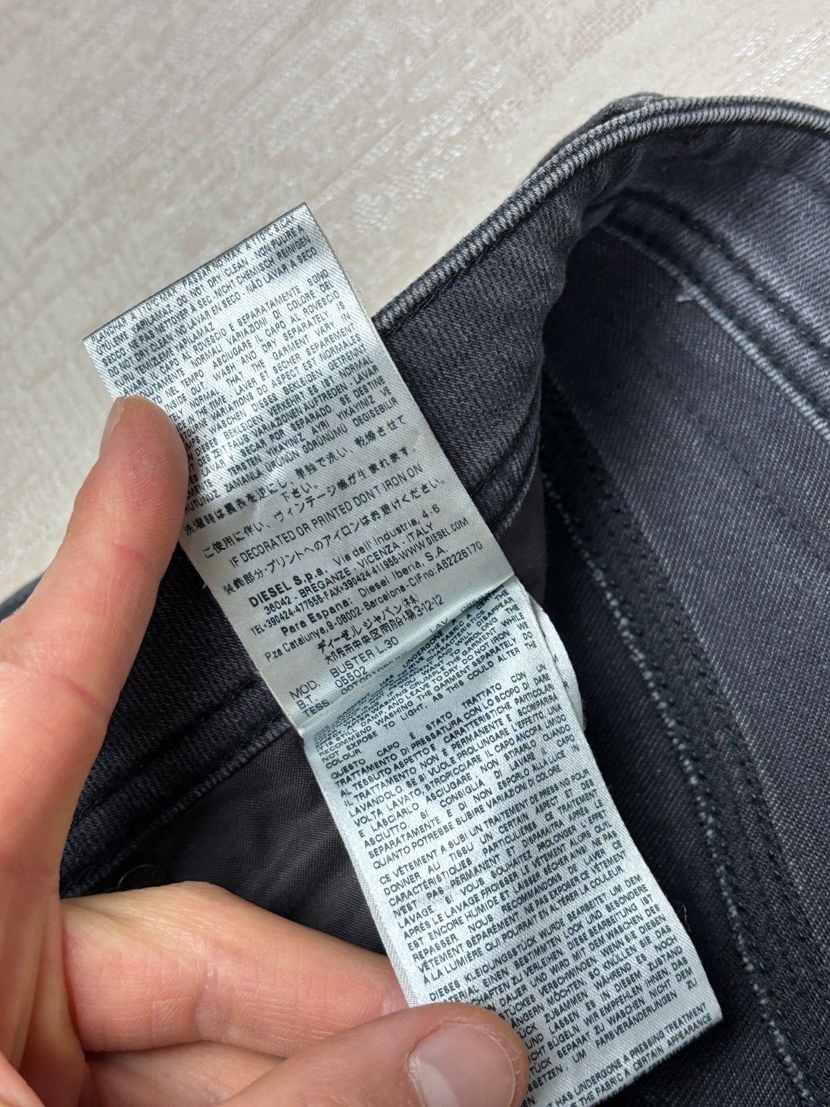 Diesel Diesel Buster Jeans Regular Slim-Tapered Size W 32 L 30 Size US 32 / EU 48 - 21 Thumbnail
