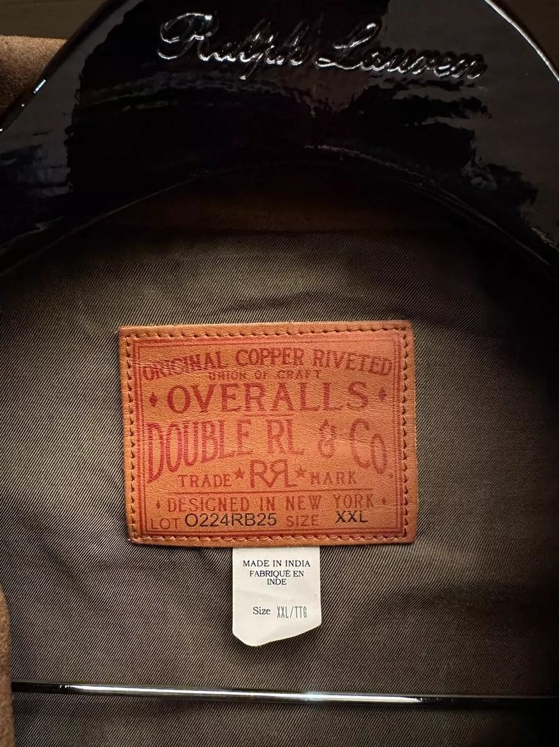 RRL Ralph Lauren RRL Ralph Lauren New retro deep khaki cowhide suede leathe Size US XXL / EU 58 / 5 - 2 Thumbnail