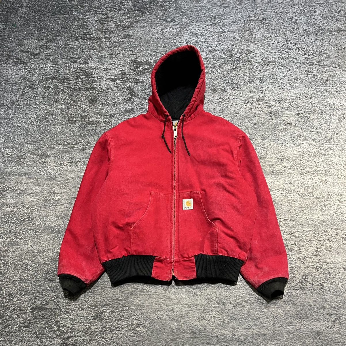 Carhartt Vintage Carhartt Jacket Thermal Lined Workwear Red XL Size US XL / EU 56 / 4 - 1 Thumbnail