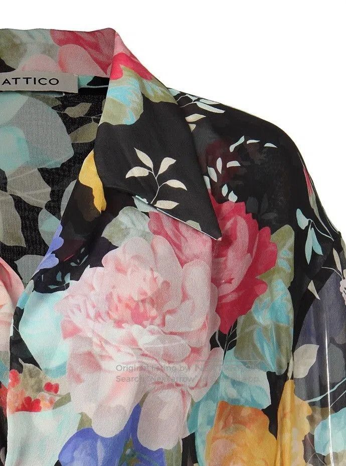 The Attico Attico Floral Silk Shirt for Women. Size S / US 4 / IT 40 - 6 Thumbnail