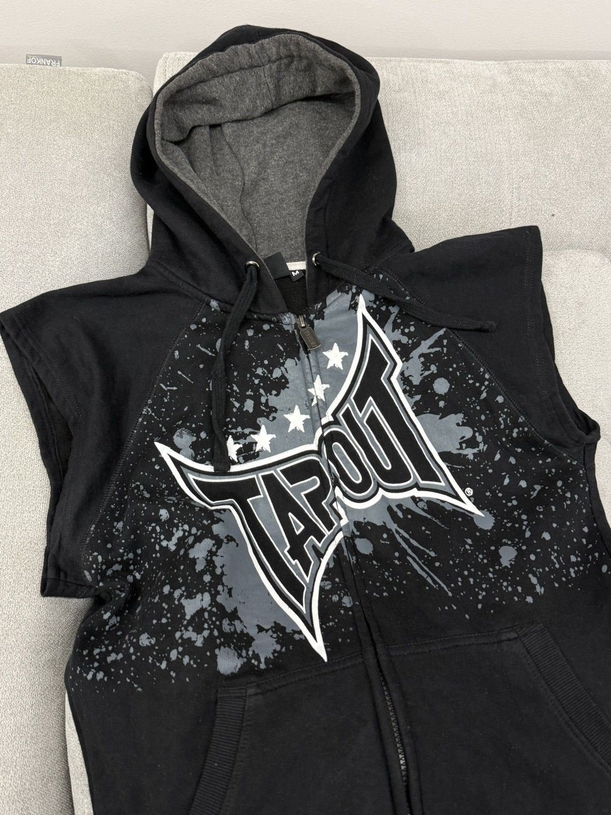 Tapout Tapout Crazy Y2K Vintage Zip Hoodie Vest Size US M / EU 48-50 / 2 - 2 Thumbnail